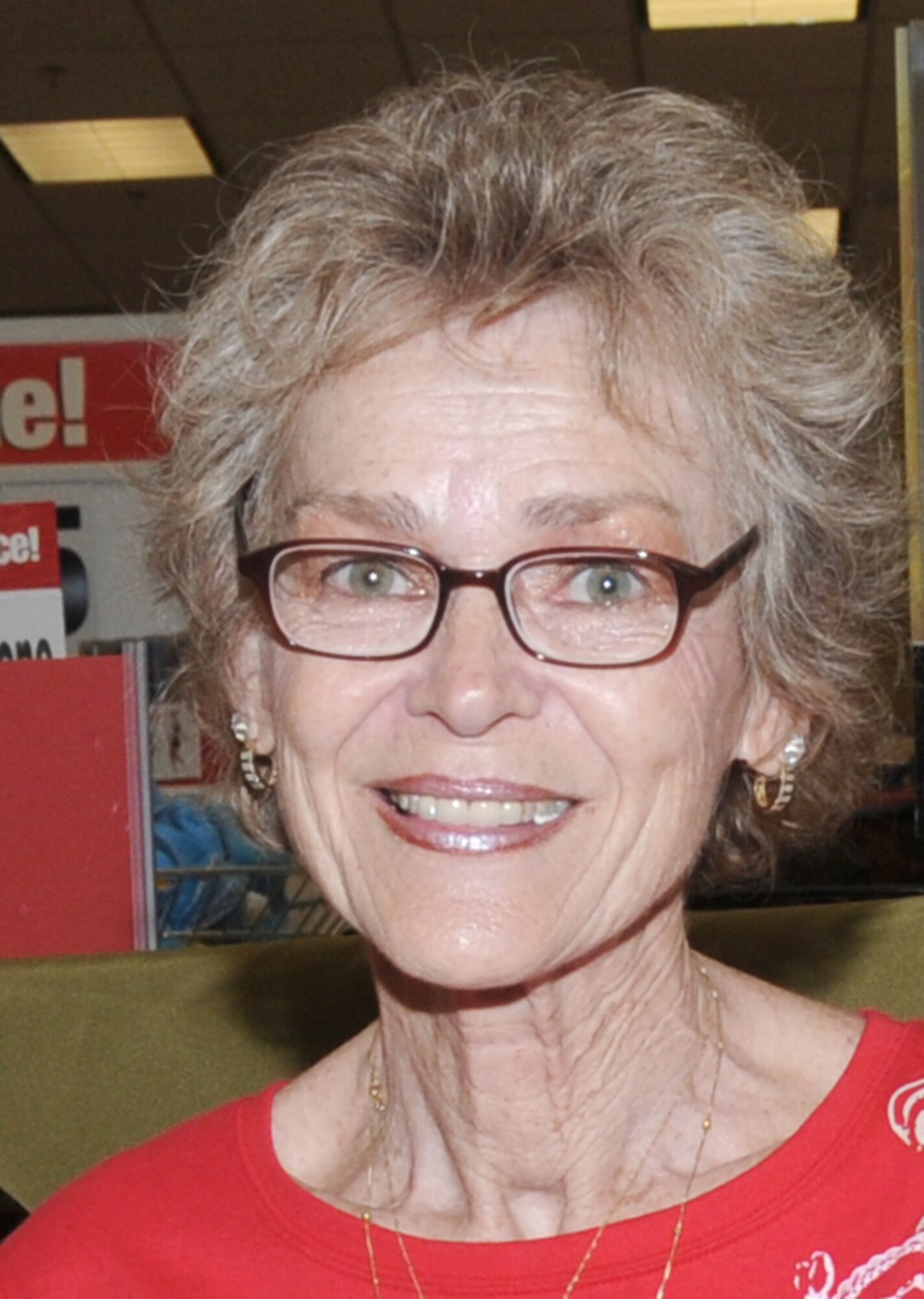 Air Force retiree Linda Smedley of Biloxi is a grand prize winner in the Miller-Coors Light Beer and Combo Snacks Sweepstakes.  The prize includes a trip for two to Las Vegas, including airfare, accommodations, transfers and cash. Ms. Smedley is a
teacher’s assistant at D’Iberville Elementary School.  Barry Lutz of Ocean Springs
also won a Samsung multisystem remote control unit valued at $399.  (U.S. Air Force photo by Kemberly Groue)