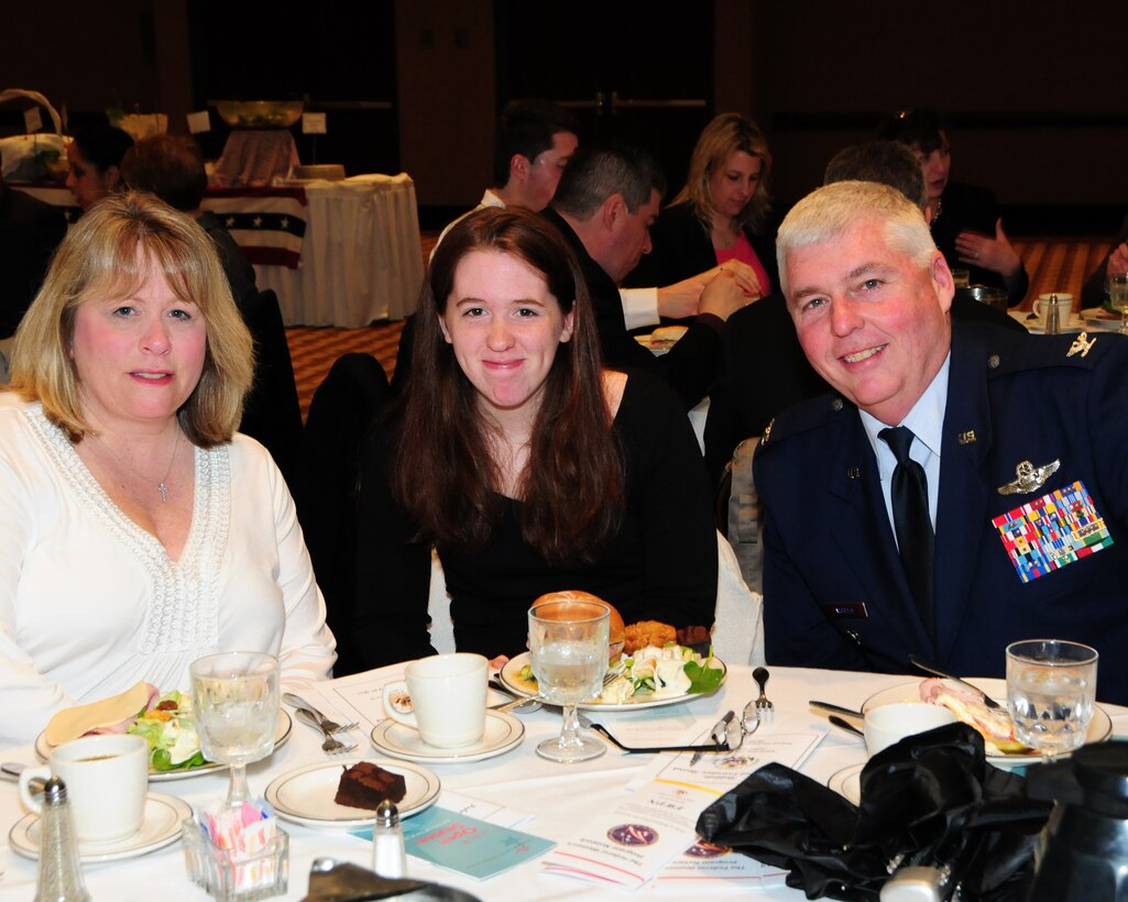 BUFFALO, N.Y.- Members, spouses and co-workers of the 914th Airlift Wing attend the Buffalo Federal Executive Board's Excellence in Government Awards Ceremony at the Buffalo Convention Center.  The 914th Airlift Wing was among many  other federal agencies represented at the ceremony. The wing had seven members win in six different categories. (U.S. Air Force Reserve photo by Peter Borys)