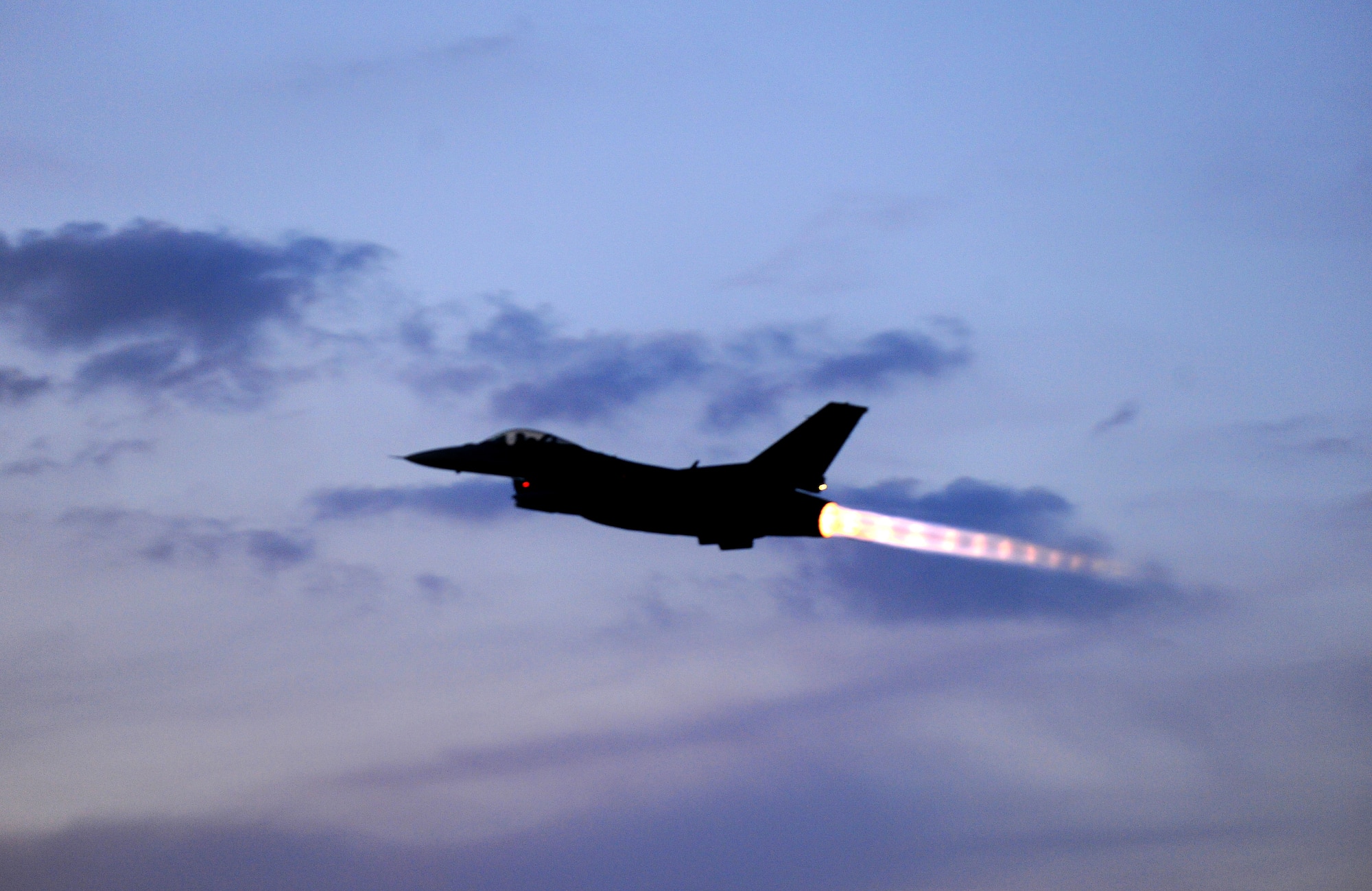 SPANGDAHLEM AIR BASE, Germany – An F-16 Fighting Falcon from the 480th Fighter Squadron departs here May 2 for the unit’s Air Expeditionary Force deployment. The 480th FS deployed to Iraq in support of Operation New Dawn as part of the unit’s AEF cycle. (U.S. Air Force photo/Senior Airman Nathanael Callon)