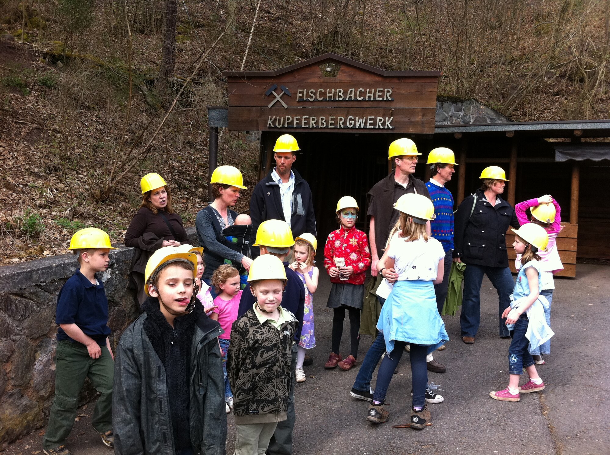 The Parents and Children Group enjoy a recent visit of the historical coppermine in Fischbach. (Courtesy photo)

