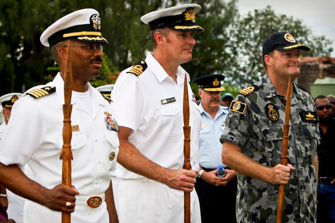 U.S. Navy Capt.Capt. Jesse A. Wilson, mission commander of Pacific ...