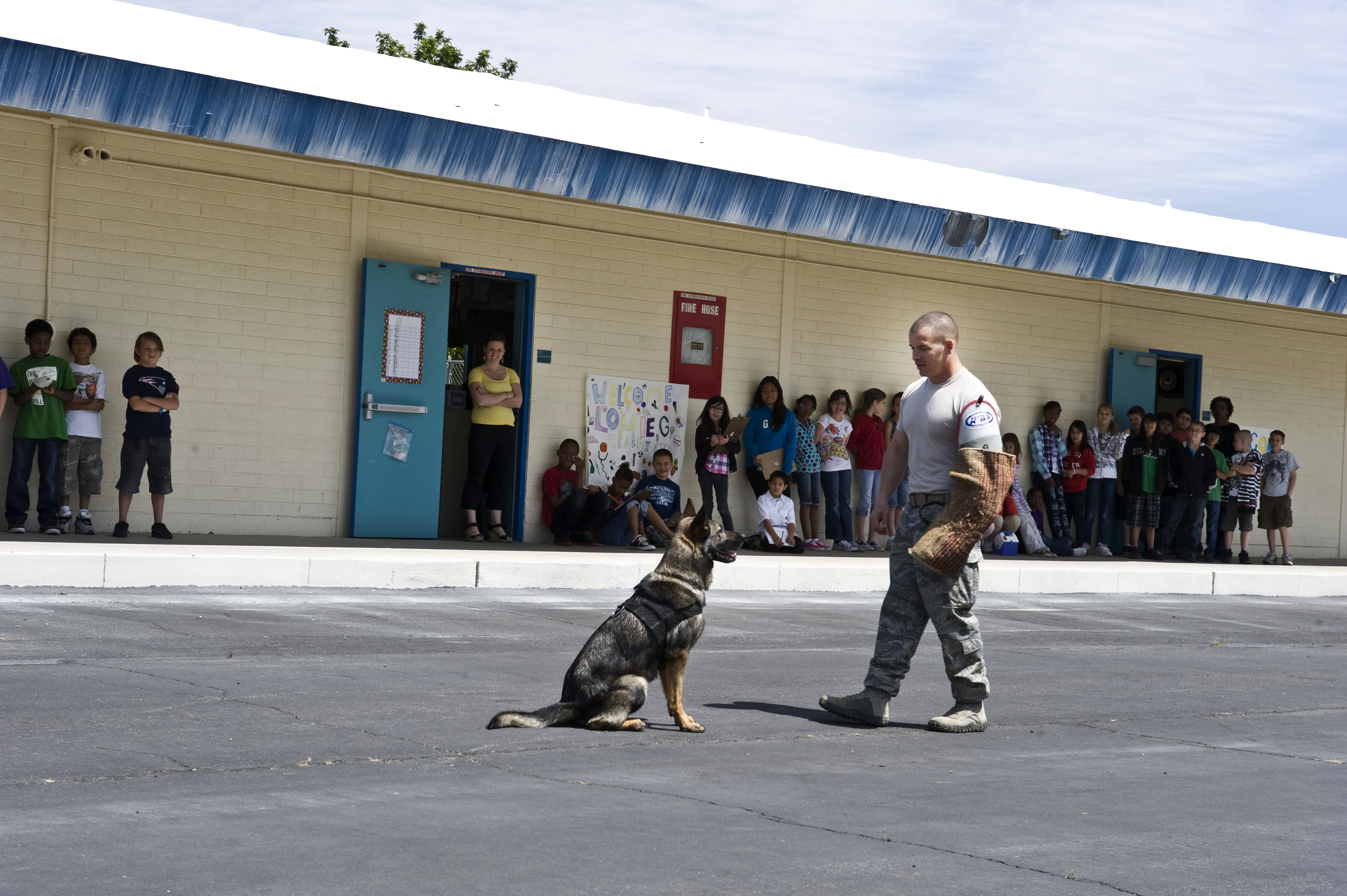 Nellis Airmen educate Lomie Heard Elementary School students > Nellis Air Force Base > News