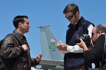 Airmen of the 916th Air Refueling Wing are welcomed home by their families upon their return in supporting operations over Libya. (USAF photo by Maj. Shannon Mann, 916ARW/PA)