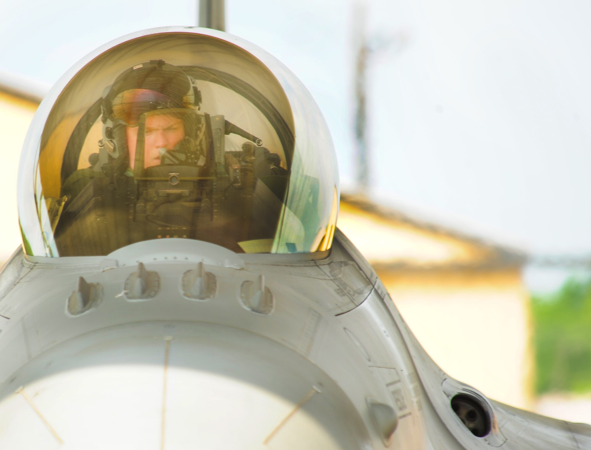 110506-F-6838W-046
SHAW AIR FORCE BASE, S.C. -- Captain Jared Burris, 77th Fighter Squadron assistant chief of training, prepares for the last alert flight here May 6, 2011. Shaw's 20th Fighter Wing alert facility has guarded the East Coast since Sept. 11, 2001 through Nov. 15, 2003, and Aug. 1, 2006 through May 9, 2011 (U.S. Air Force photo/Airman 1st Class Neil D. Warner) (Released)
