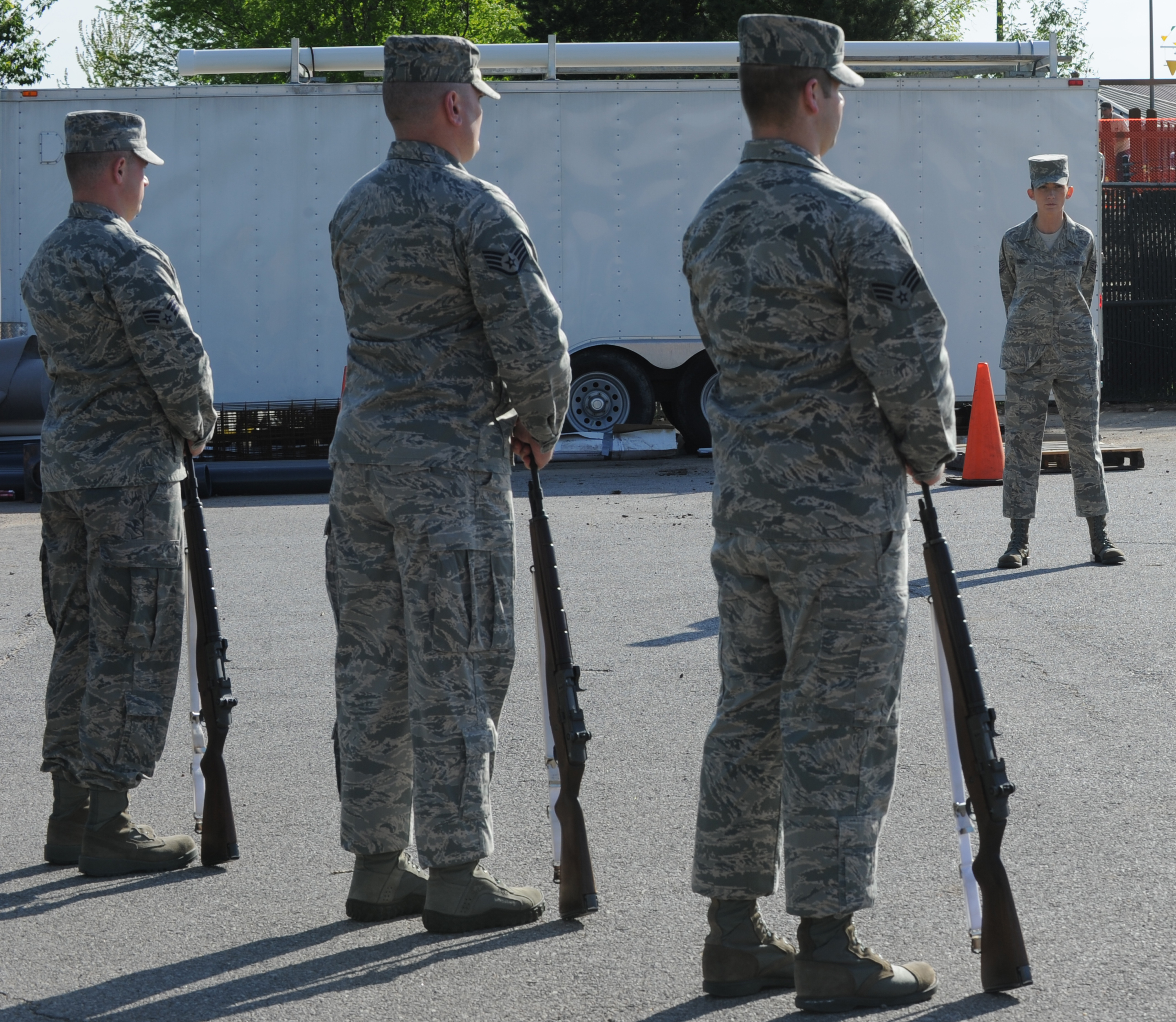 USAF Honor Guard trains McConnell Airmen