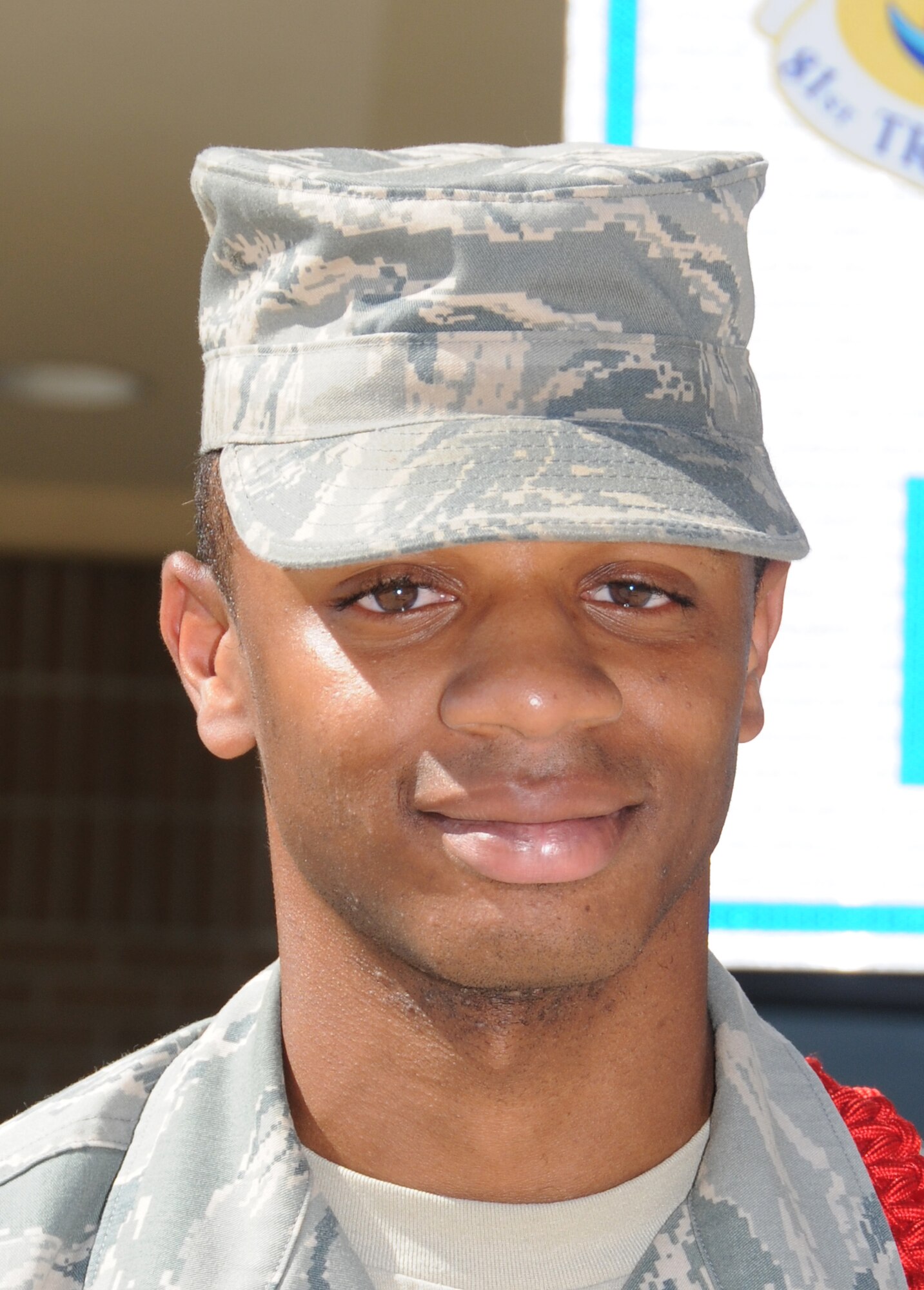 Airman of the Month is Airman 1st Class Brandon Skeete, a weather student from the 335th Training Squadron.  (U.S. Air Force photo by Kemberly Groue)