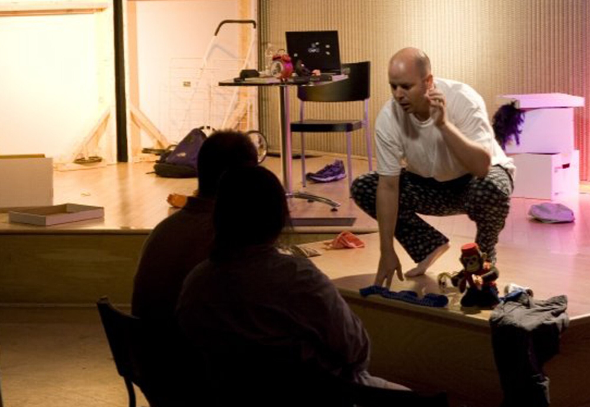 During the 2007 DC Fringe Festival, Mr. Hoffmann performs The Gillerds Show, a one-man comedy he wrote about a man who is writing a reality show about sock puppets.
Locally, he has appeared in two productions with the Bay St. Louis Little Theater.  (Courtesy photo)