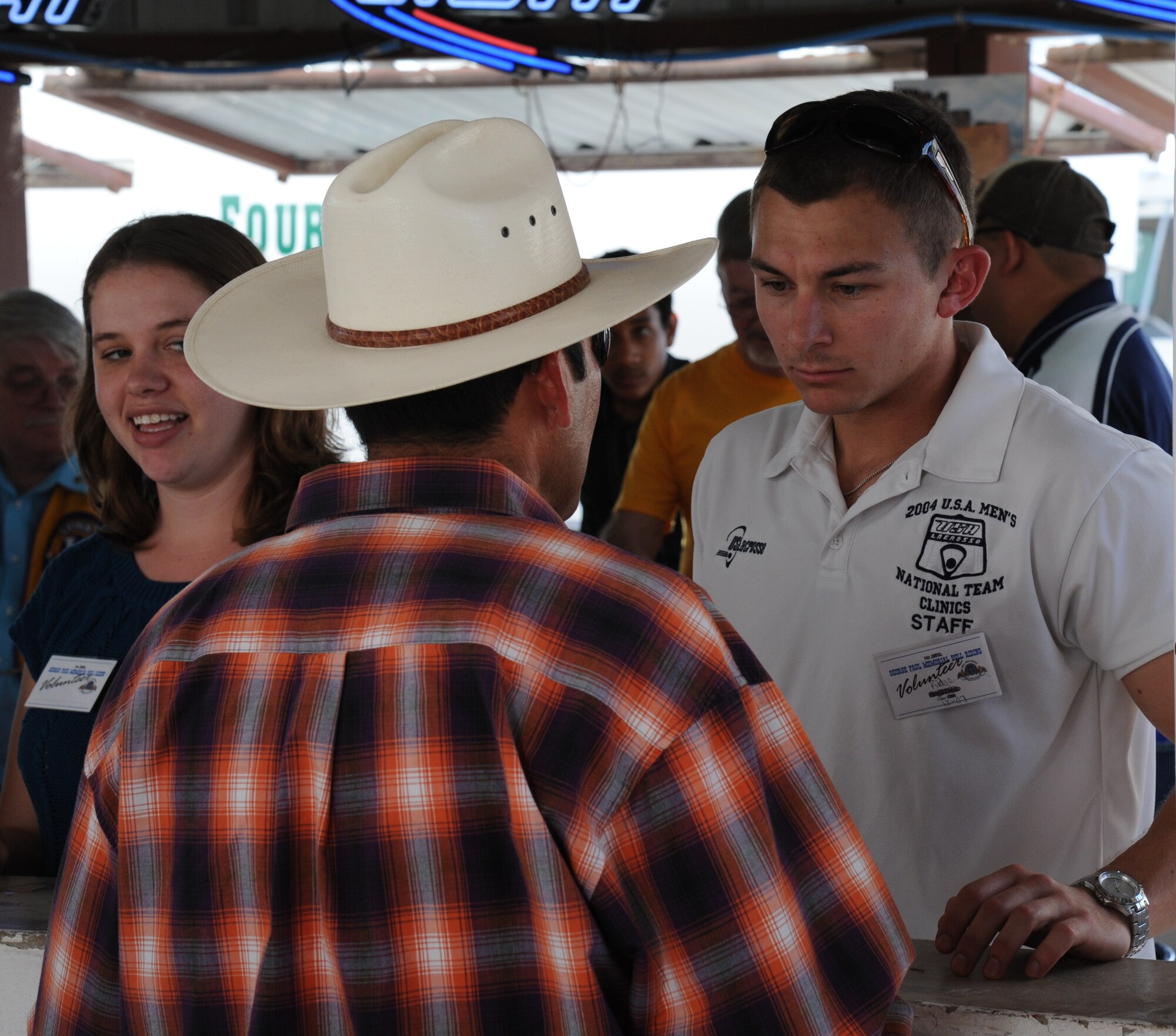 LAUGHLIN AIR FORCE BASE, Texas – More than 80 Laughlin members volunteered May 7 and 8 at the 34th George Paul Memorial Bull Riding event at the Val Verde County Fairgrounds in Del Rio. The event showcased some the top ranked bull riders in the world. (U.S. Air Force photo by Airman 1st Class Blake Mize)