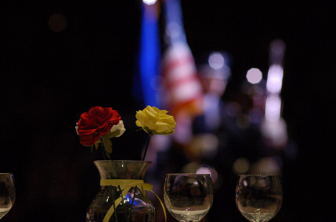 The Joint Service Honor Guard presented a MIA/POW tribute at Fiesta in Blue 2011.