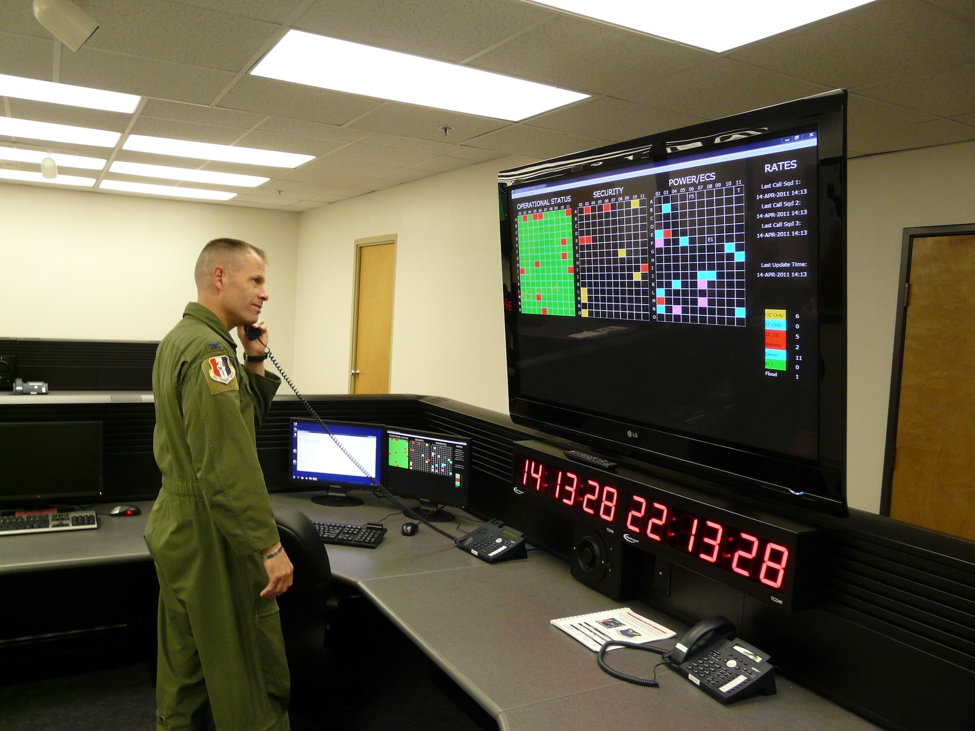 VANDENBERG AIR FORCE BASE, Calif. – Col. Michael Lutton, the 381st Training Group commander, operates a new training tool to the schoolhouse’s curriculum called the Intercontinental Ballistic Missile Virtual Maintenance Trainer, which mimics the day-to-day mission of an operational missile wing. (Courtesy photo)