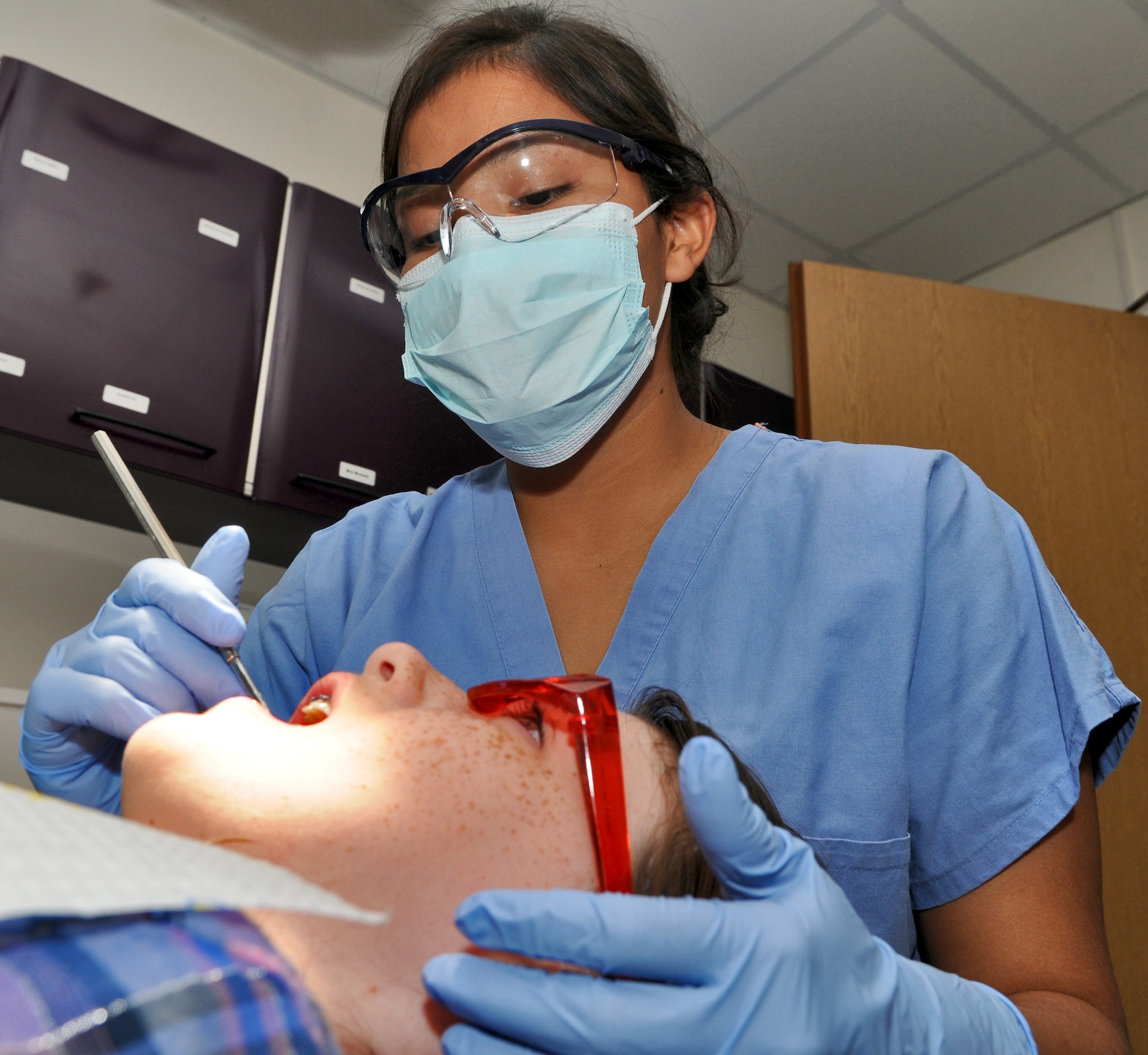 SPANGDAHLEM AIR BASE, Germany – Airman Nicole Clizzie, 52nd Dental Squadron dental assistant, is the Super Saber Performer for the week of May 13 – 19. (U.S. Air Force photo/Senior Airman Nick Wilson)