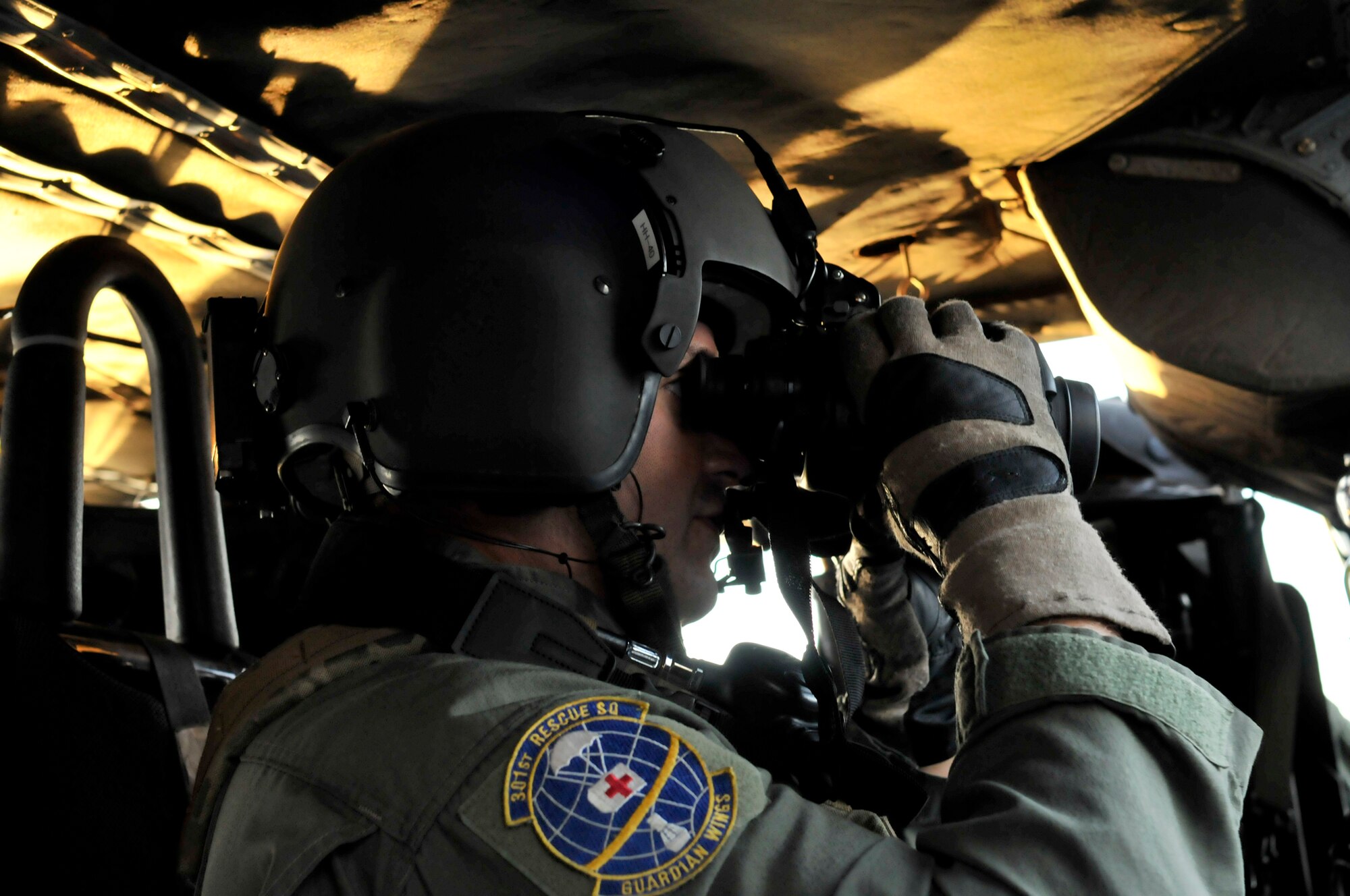 PATRICK AIR FORCE BASE, Fla. - Airmen from the 920th Rescue Wing here, clear the path beneath Space Shuttle Endeavor prior to lifting off for the International Space Station May 16, 2011. This is its last launch and NASA's second to the last space shuttle lift off from Kennedy Space Center. The program will end later this year. (U.S. Air Force photo/Staff Sgt. Anna-Marie Wyant)