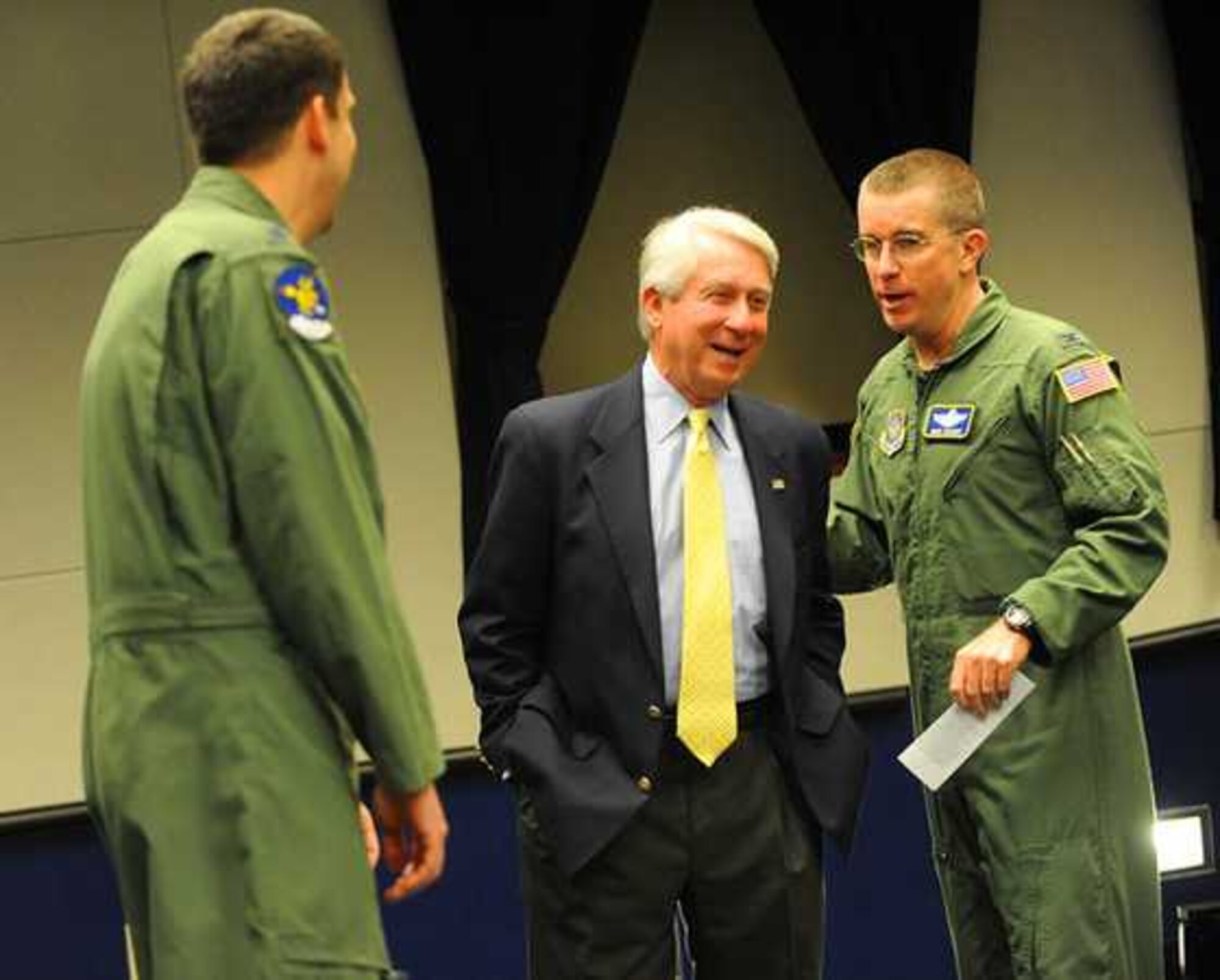 The 8th Airlift Squadron unveiled an exhibit dedicated to Gen. (retired) Duane Cassidy, former chief of U.S. Transportation Command and Military Aircraft Command, during the Cassidy Auditorium dedication May 6 at Joint Base Lewis-McChord, Wash. Cassidy commanded the 8th AS at McChord Air Force Base in 1972. (U.S. Army photo/Ingrid Barrentine)