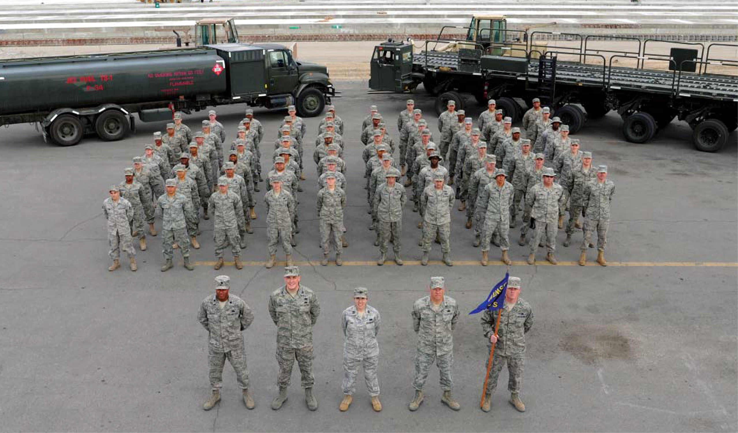 376th Expeditionary Logistics Readiness Squadron Making it work