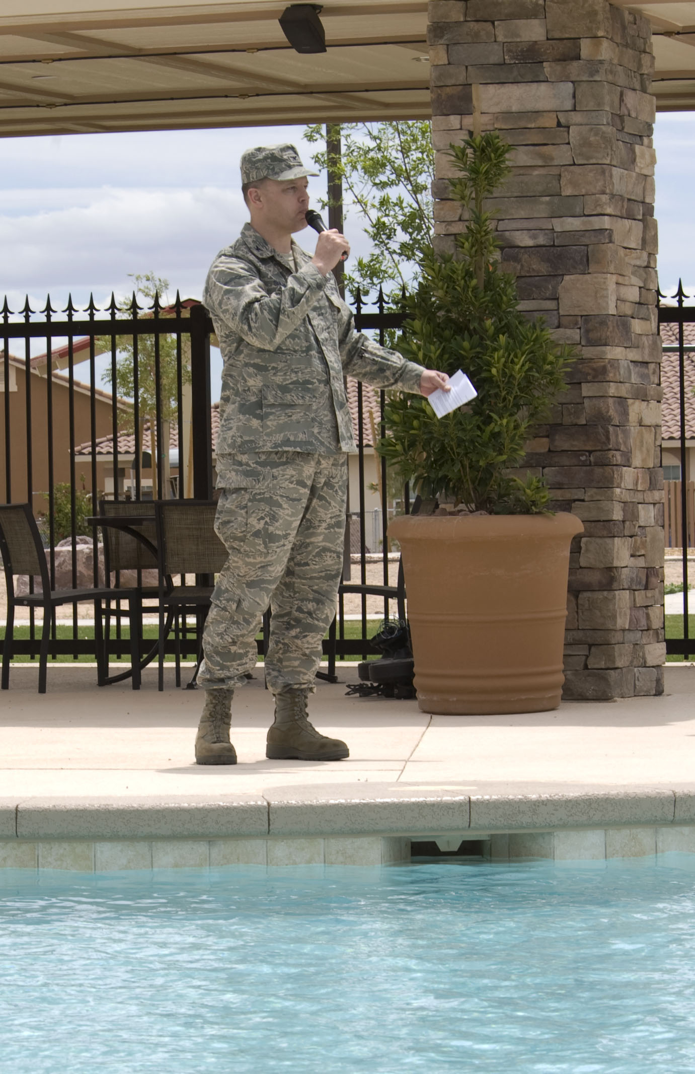 Nellis Family Housing completes residential pool > Nellis Air Force