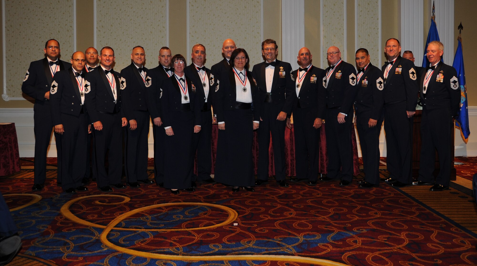 JOINT BASE MCGUIRE-DIX-LAKEHURST, N.J. -  Fifteen active duty, Guard and Reserve Airmen were inducted into the highest enlisted rank of chief master sergeant  May 14 at the Trump Marina Hotel in Atlantic City, N.J. (U.S. Air Force photo/Airman 1st Class Dennis Sloan)  