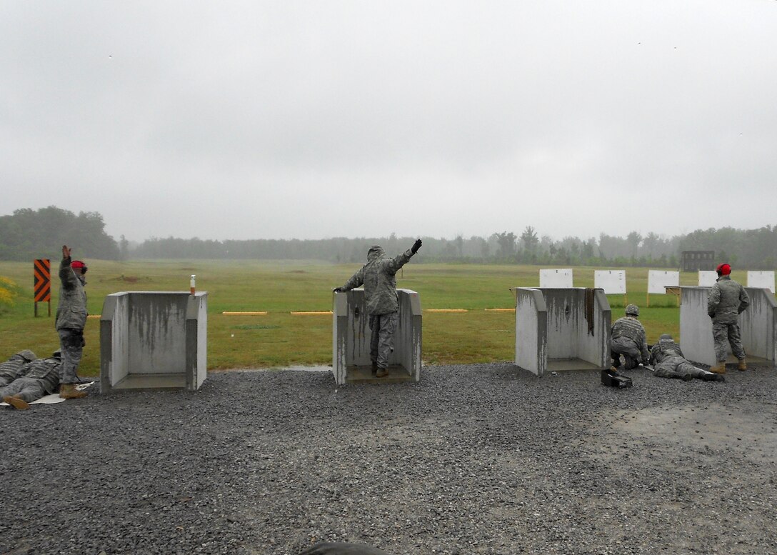 118th Airlift Wing Security Forces conduct a training exercise in Tullahoma May 15, 2011.
