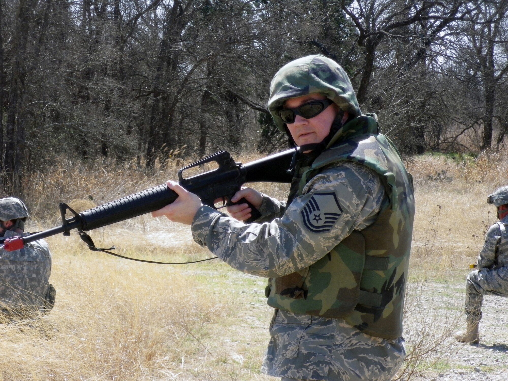WRIGHT-PATTERSON AIR FORCE BASE, Ohio - Master Sgt. Terry Reisinger, 445th Airlift Wing Chaplain Corps, was the only student chaplain corps member in attendance at Patriot Defender March 10-26. (U.S. Air Force photo/Chaplain (Maj.) Michael Seaman