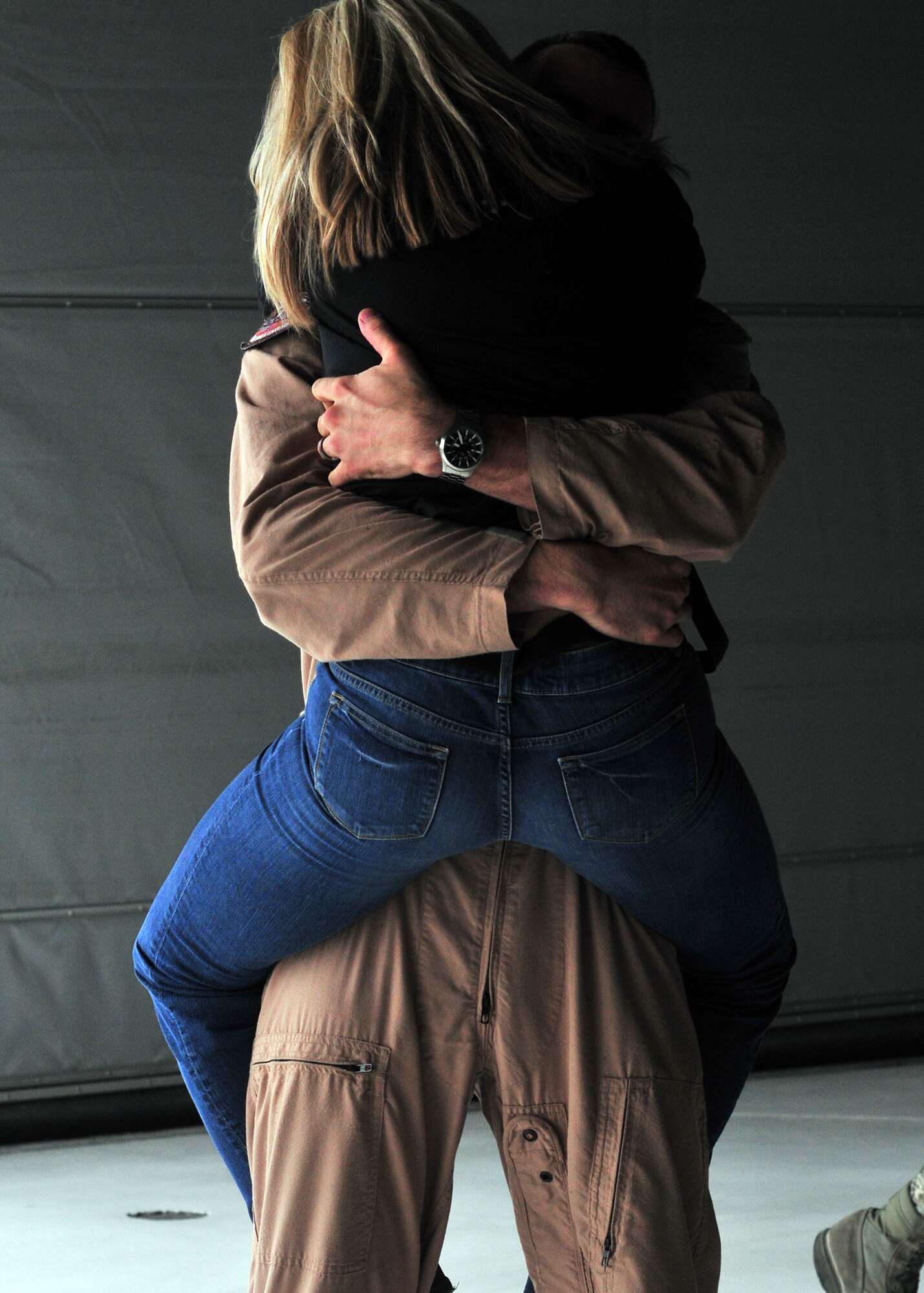 Airmen from 914th and 107 Airlift Wings are welcomed home by friends and family, May 16, 2011, Niagara Falls Air Reserve Station, NY. Airmen from 914th and 107 Airlift Wings return from a deployment to an undisclosed location in southwest Asia. (U.S. Air Force photo by Staff Sgt. Joseph McKee)