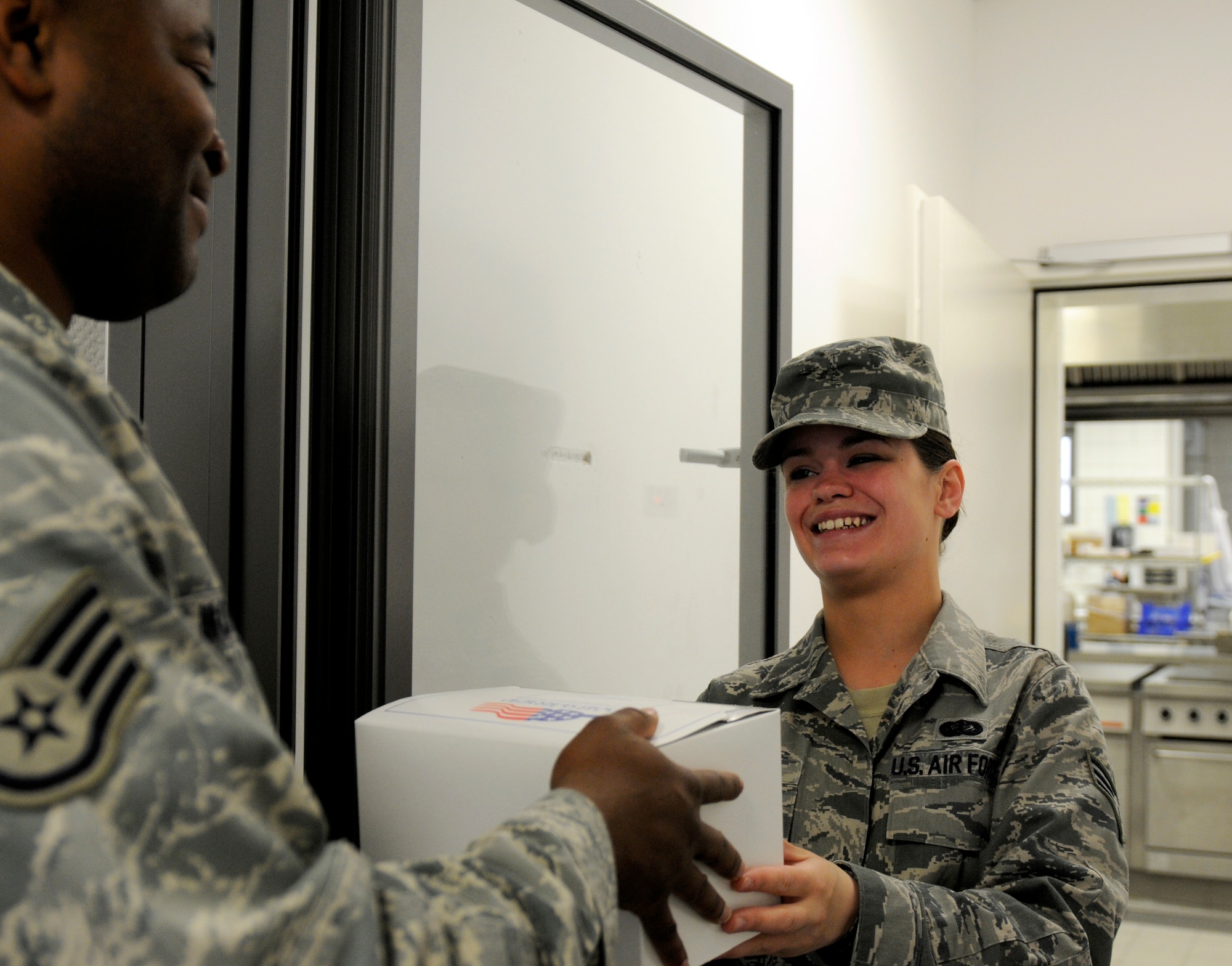 SPANGDAHLEM AIR BASE, Germany – Senior Airman Kimberly Lilly, 52nd Force Support Squadron assistant NCO in charge of the Flight Kitchen, is the Super Saber Performer for the week of May. 20-26. (U.S. Air Force photo/Airman 1st Class Brittney Frees)