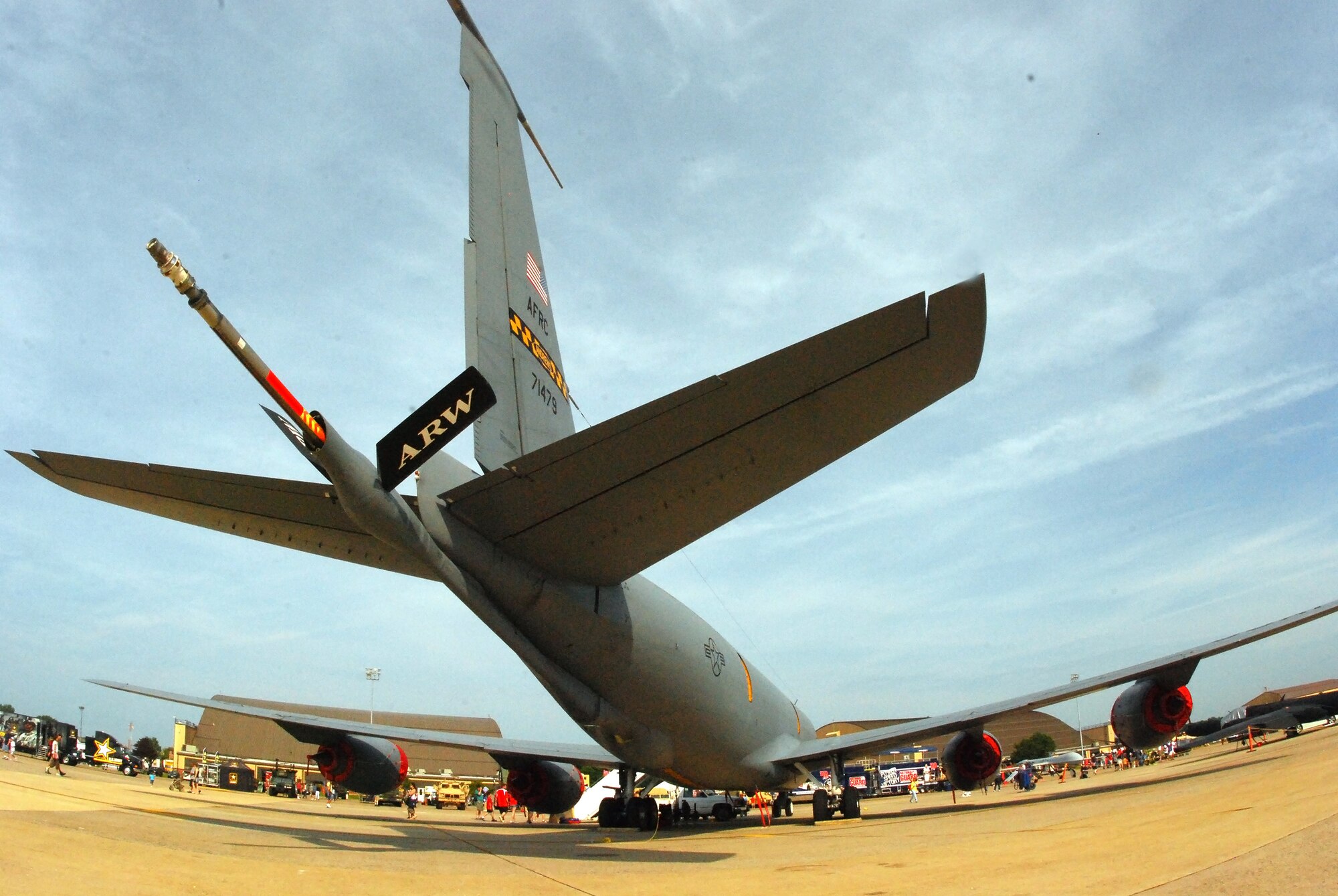 JOINT BASE ANDREWS, Md. -- A KC-135R Stratotanker from the 459th Air Refueling Wing is parked on the flightline as a static display during the Joint Service Open House here May 21-22, 2011. Three different aerial refueling aircraft from the U.S. Air Force and U.S. Marine Corps were available for the public to view and walk through at the JSOH. (U.S. Air Force photo/Tech. Sgt. Steve Lewis)