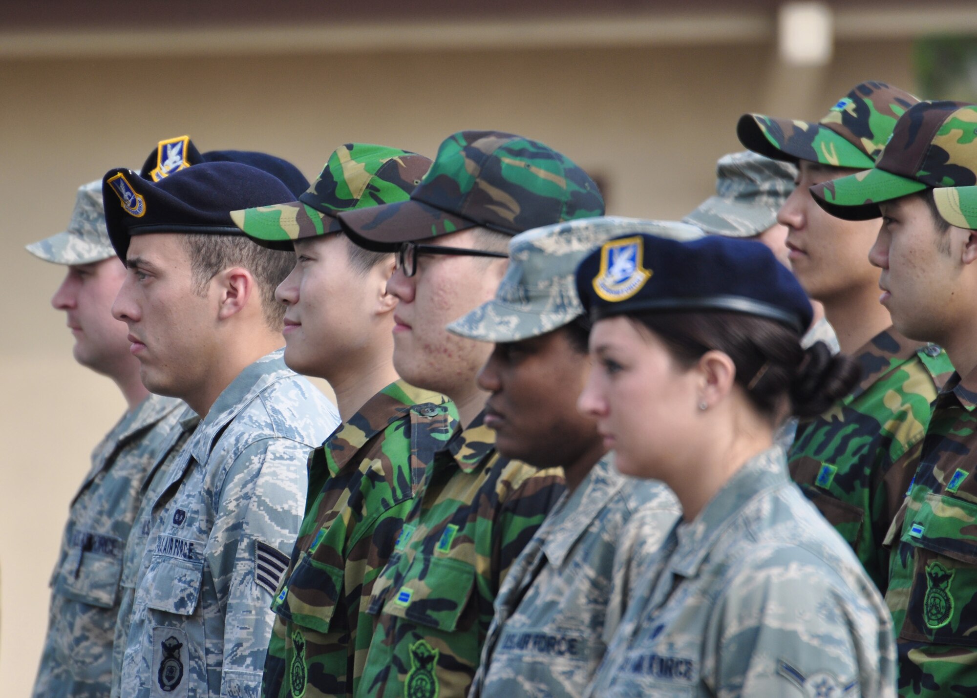 Airmen celebrated National Police Week with a ceremonial retiring of two Airmen who were killed in the line of duty and other events at Osan Air Base, South Korea. In 1962, President John F. Kennedy signed a proclamation which designated May 15 as Peace Officers Memorial Day and the week in which that date falls as Police Week. Thousands of law enforcement agencies around the world celebrate the week to remember those who have been killed in the line of duty. (U.S. Air Force photo/Staff Sgt. Chad Thompson) 
