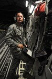 Staff Sgt. Daniel Weil prepares to operate the cargo ramp and door on a C-17 during an Home Station Check inspection on Joint Base Charleston - Air Base, May 23. HSC is a three-day inspection performed every 120 days. Sergeant Weil works in the HSC department of the 437th Maintenance Squadron. (U.S. Air Force photo/ Staff Sgt. Nicole Mickle) 

