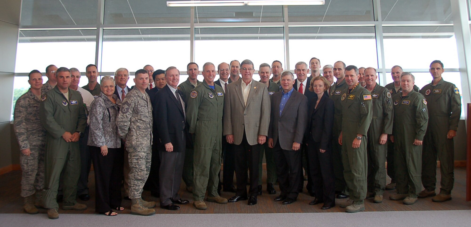 BOSSIER CITY, La. - More than 30 of the nation’s top active duty and retired military and civilian experts on strategic air power gathered at the Eighth Air Force headquarters at the Cyber Innovation Center in Bossier City, La., as the Bomber Advisory Group to discuss the need for a new long-range strike bomber. May 5. (U.S. Air Force photo by Staff Sgt. Brian Stives)