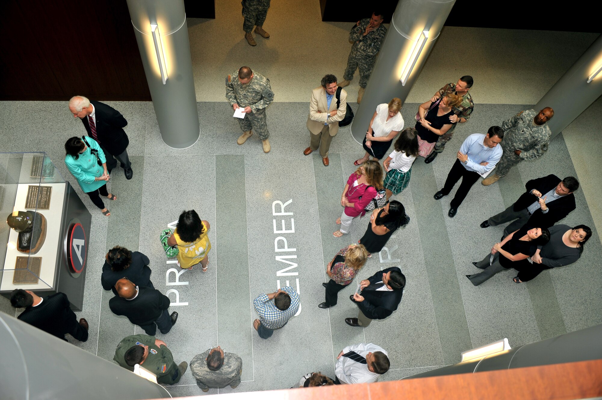 SHAW AIR FORCE BASE, S.C. - Members of the  Sumter community tour Third Army's Patton Hall , a command and control facility that will serve as the unit's new
headquarters at Shaw Air Force Base, S.C., May 20. Third Army has been transferring to the Sumter, S.C. community after a 2005 Base Realignment and Closure mandate ordered the closure of Fort McPherson, Ga. (U.S Air Force Photo/ Airman 1st Class Ashley Gardner) (Released)
