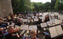 NEW YORK -- The Parris Island Marine Band performed  in the Central Park Band Shell, May 25. More than 3,000 Marines, sailors and Coast Guardsmen will participate in community events and military demonstrations throughout the city. Fleet Week New York 2011 begins May 25 and continues through June 1.