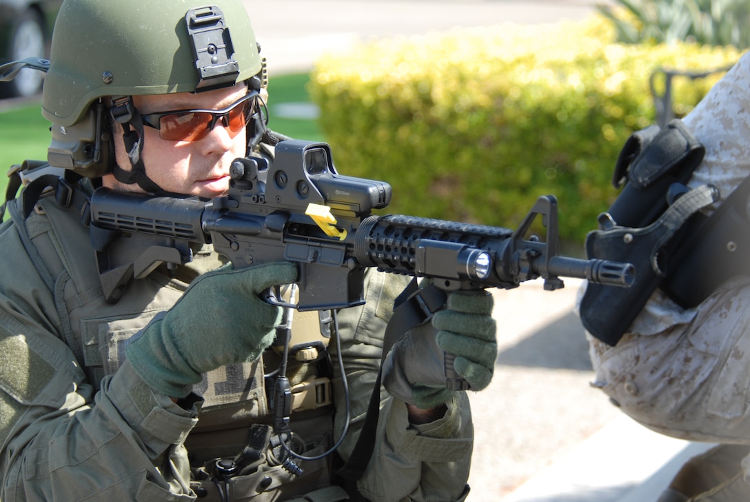 The Federal Bureau of Investigation also played a major role in the Aztec Fury exercise. They helped secure the perimeter and retrieve the hostage.
