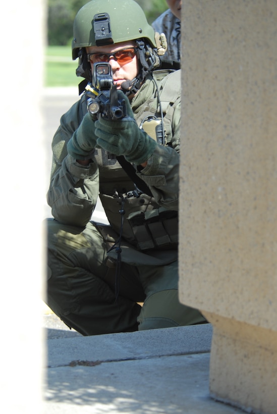 The Federal Bureau of Investigation also played a major role in the Aztec Fury exercise. They helped secure the perimeter and retrieve the hostage.