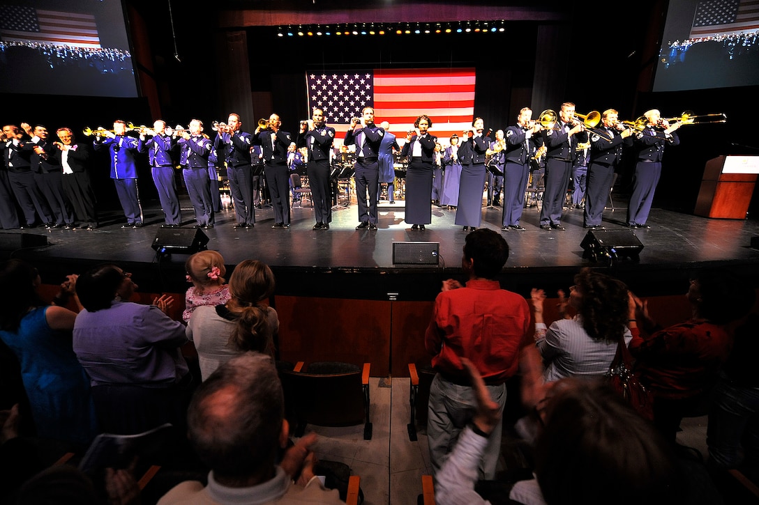 The United States Air Force Academy Band pulls out all of the stops in a rousing rendition of "The Stars and Stripes Forever" by John Philip Sousa.