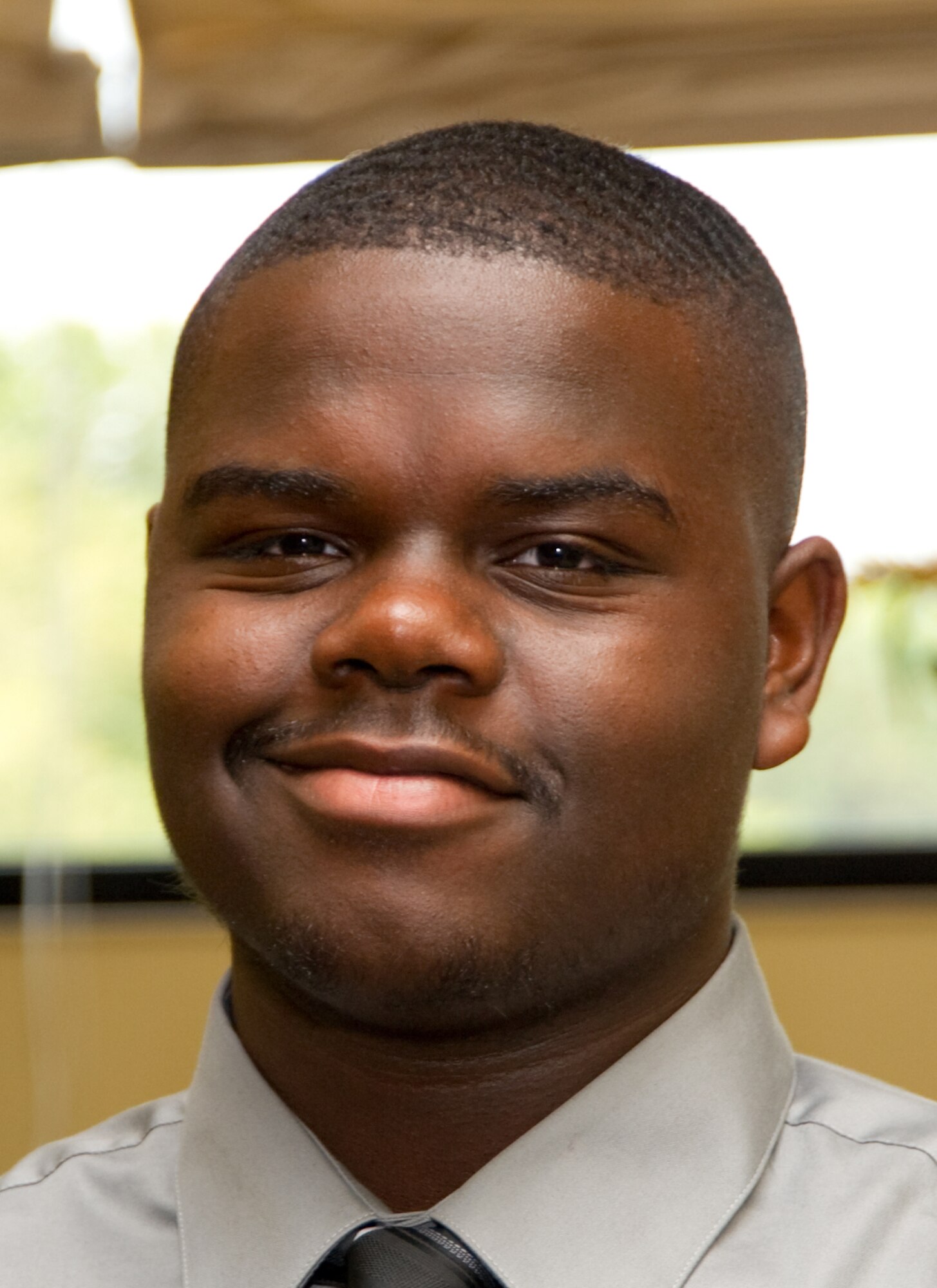 André Jackson received a $500 scholarship from the Lawrence E. Roberts Gulf Coast Chapter of Tuskegee Airmen Inc. He graduates from Gulfport High School and will be a physical therapy major at USM. His parents are Tech. Sgt. Adrian and Carol
Jackson, 81st Medical Support Squadron.  (U.S. Air Force photo by Adam Bond)