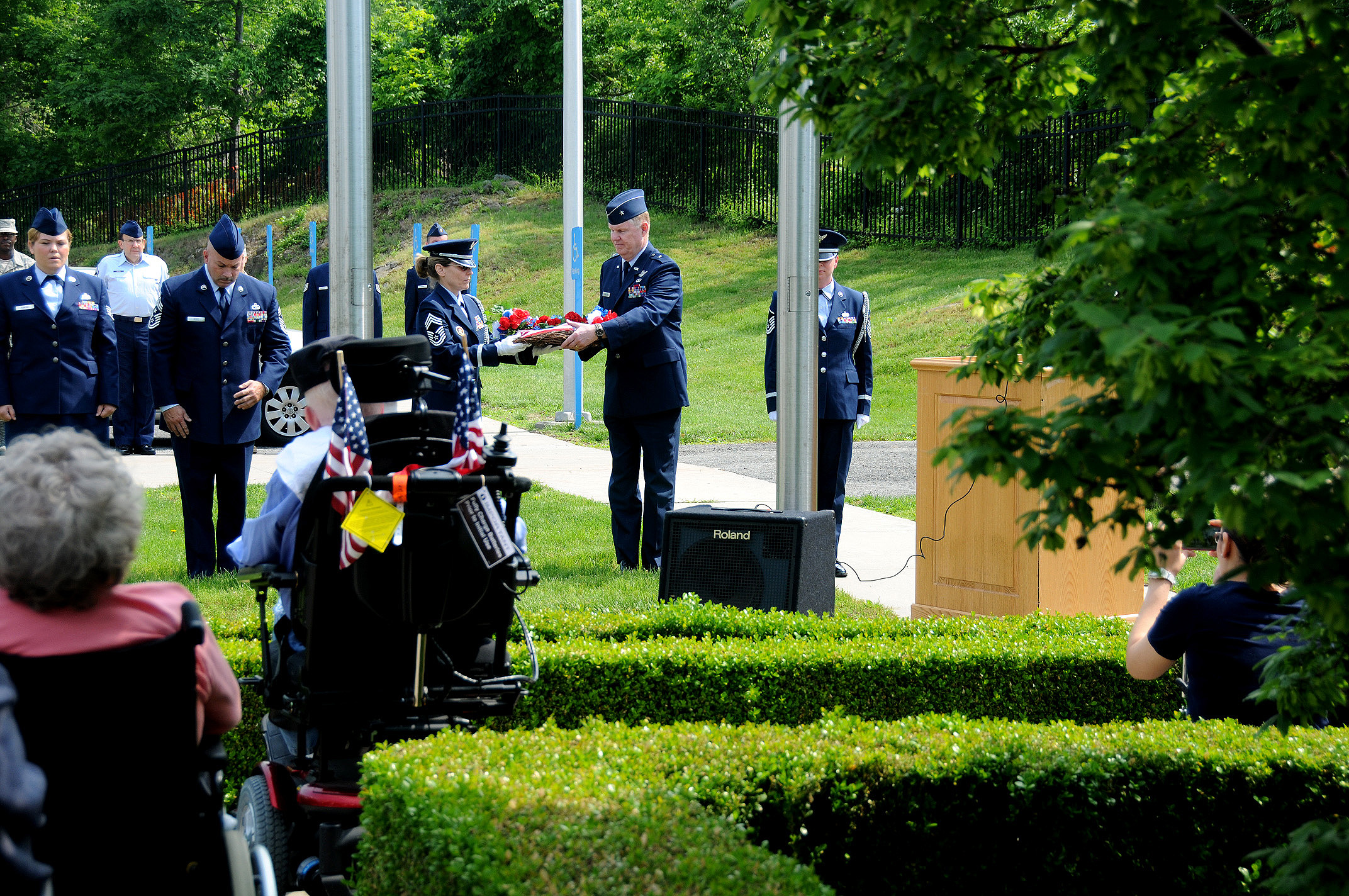 Memorial ceremony at Montrose NY Veterans Home