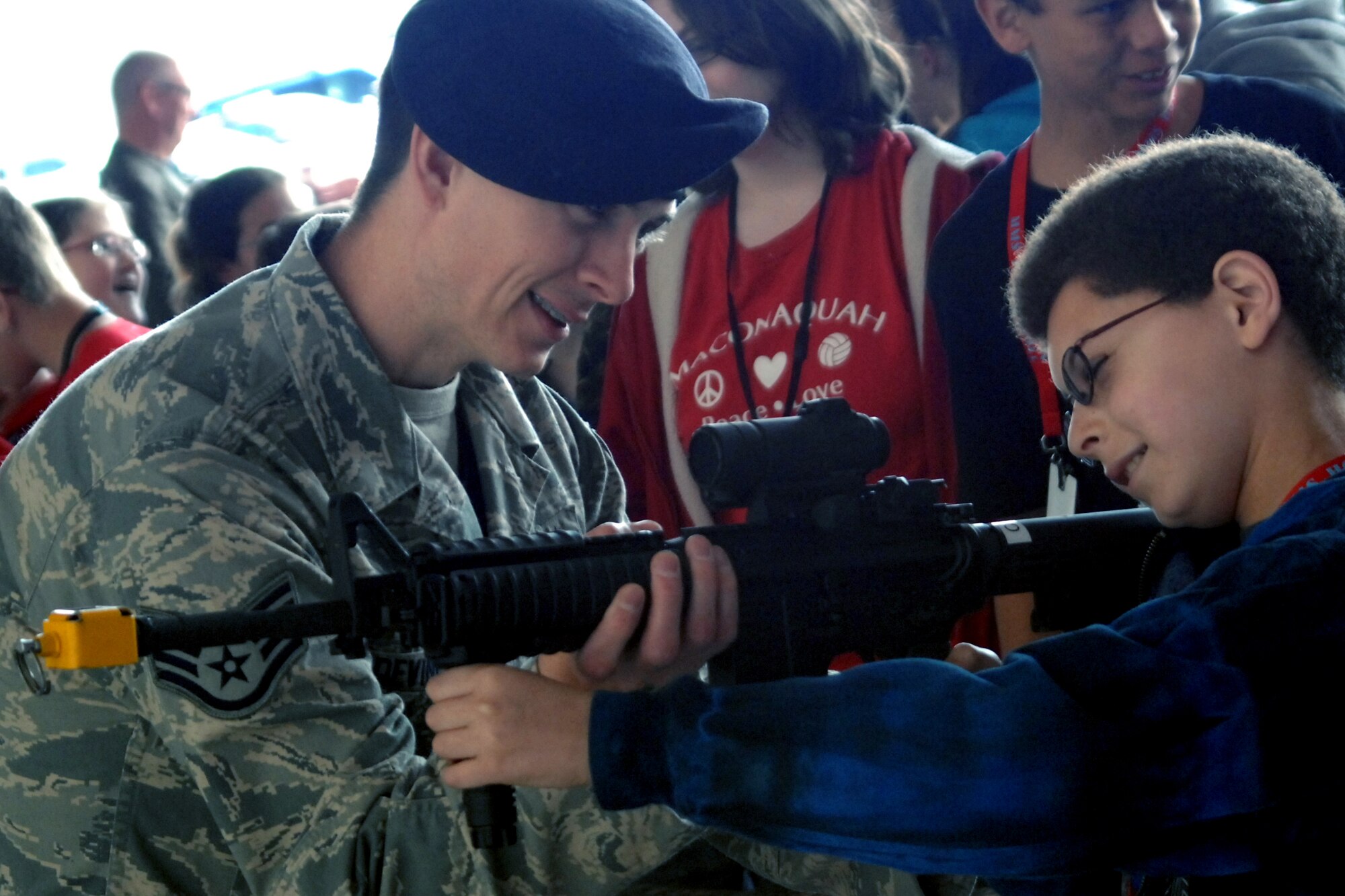Grissom educates students on law enforcement > Grissom Air Reserve Base