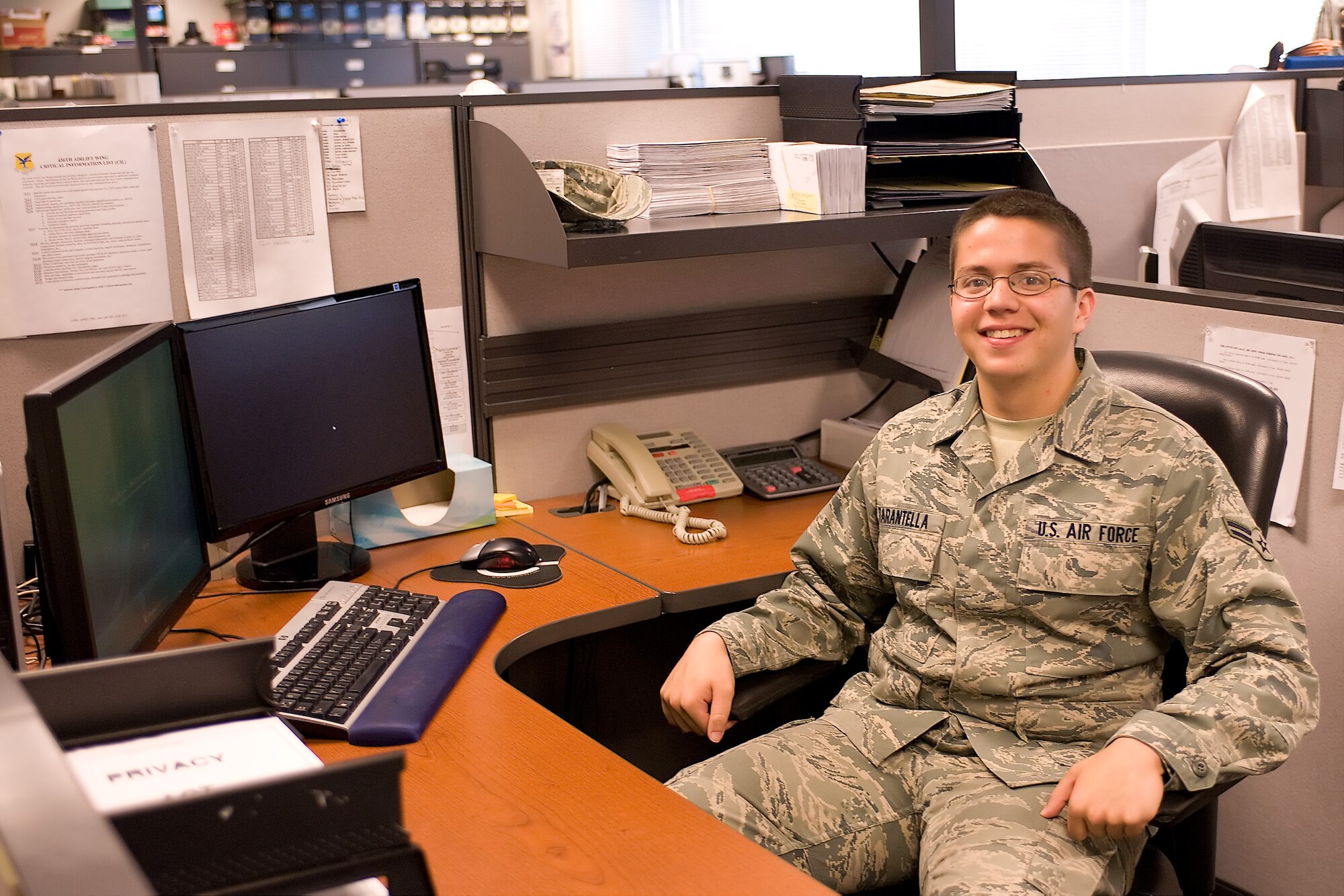 Airman 1st Class Thomas Tarantella, Airman of the Week June 3, 2011. (U.S. Air Force photo by Steve Kotecki)