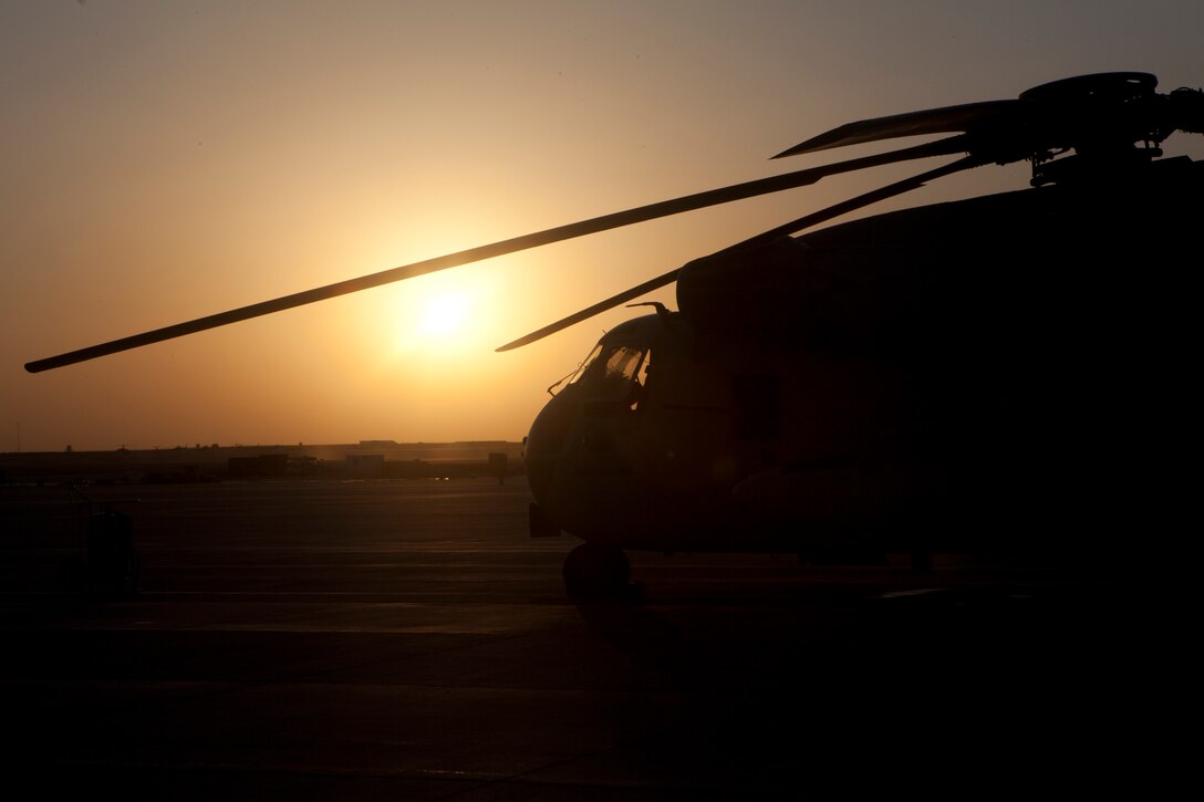 A Marine Heavy Helicopter Squadron 363 CH-53D Sea Stallion provides movement of ground troops and cargo throughout Helmand province, Afghanistan, Nov. 1. The CH-53D Sea Stallion has transported Marine and their cargo for more than 40 years.