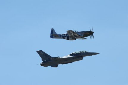 Various historical aircraft practice at the 2011 Randolph Air Force Base Airshow, Oct. 28. The air show also included aircraft displays from World War II, the Korean War and modern planes. (U.S. Air Force photo/Joel Martinez)