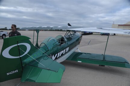 Various historical aircraft practice at the 2011 Randolph Air Force Base Airshow, Oct. 28. The air show also included aircraft displays from World War II, the Korean War and modern planes. (U.S. Air Force photo/Joel Martinez)