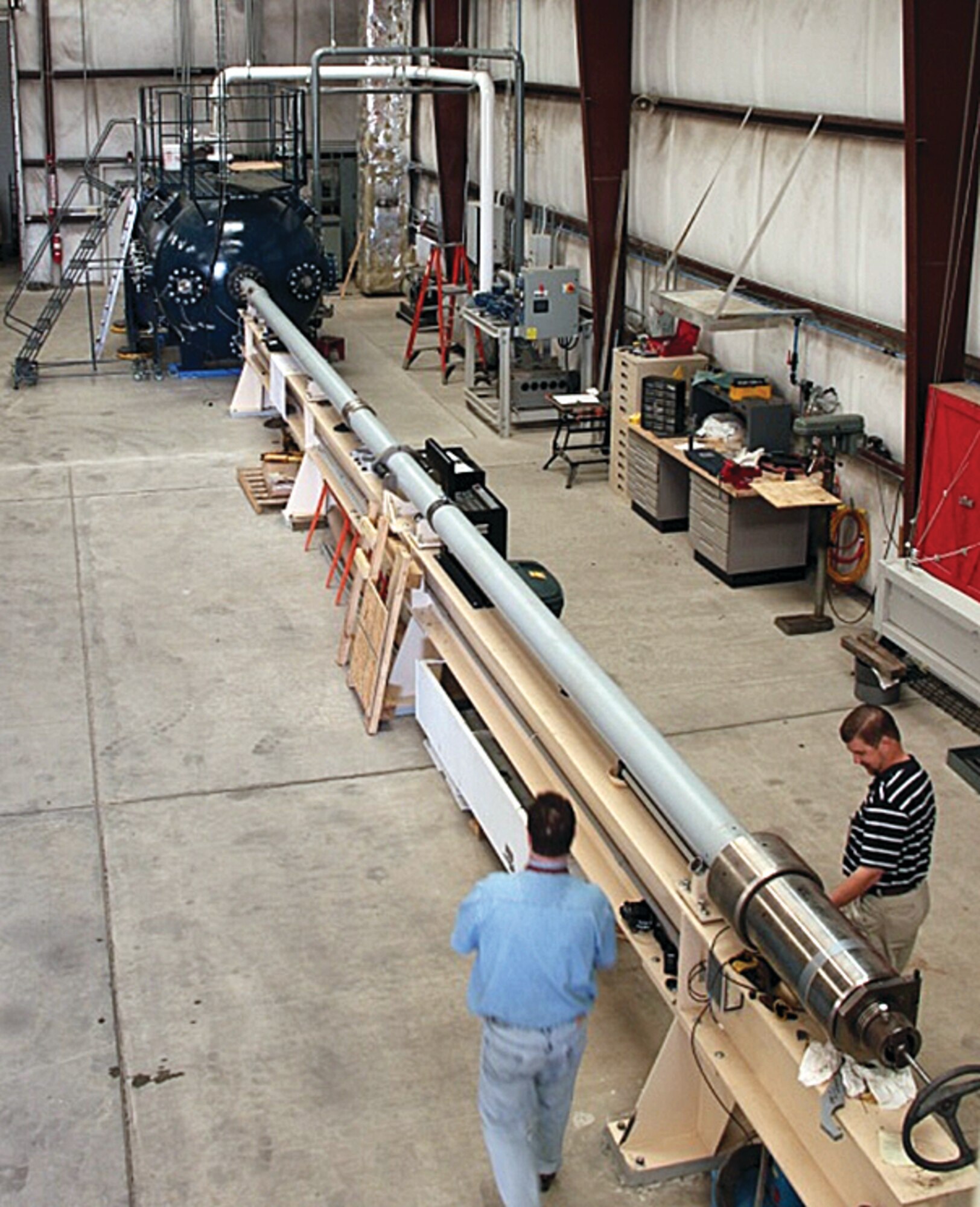 The Air Force Research Laboratory’s Munitions Directorate is standing up a new capability, the High Pressure Particulate Physics (HP3) Facility, which will be operational at the end of 2011.  (AFRL Image)