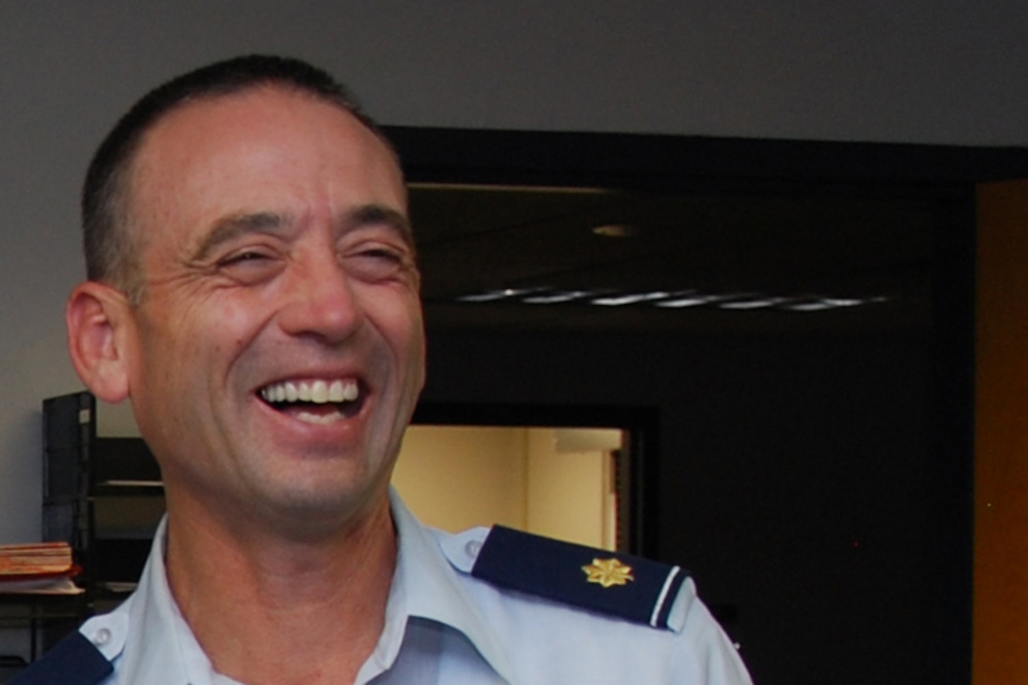 Maj. Thomas Doker, 82nd Medical Group Public Health, explains the functions of Sheppard’s Public Health Office. Major Doker was selected for a two-year fellowship with the Center for Disease Control’s Epidemic Intelligence Service, Oct. 28, 2011, a program focused on epidemiology – the study of health statistics and surveillance in a population. (U.S. Air Force photo/Capt. Brittany Martin)