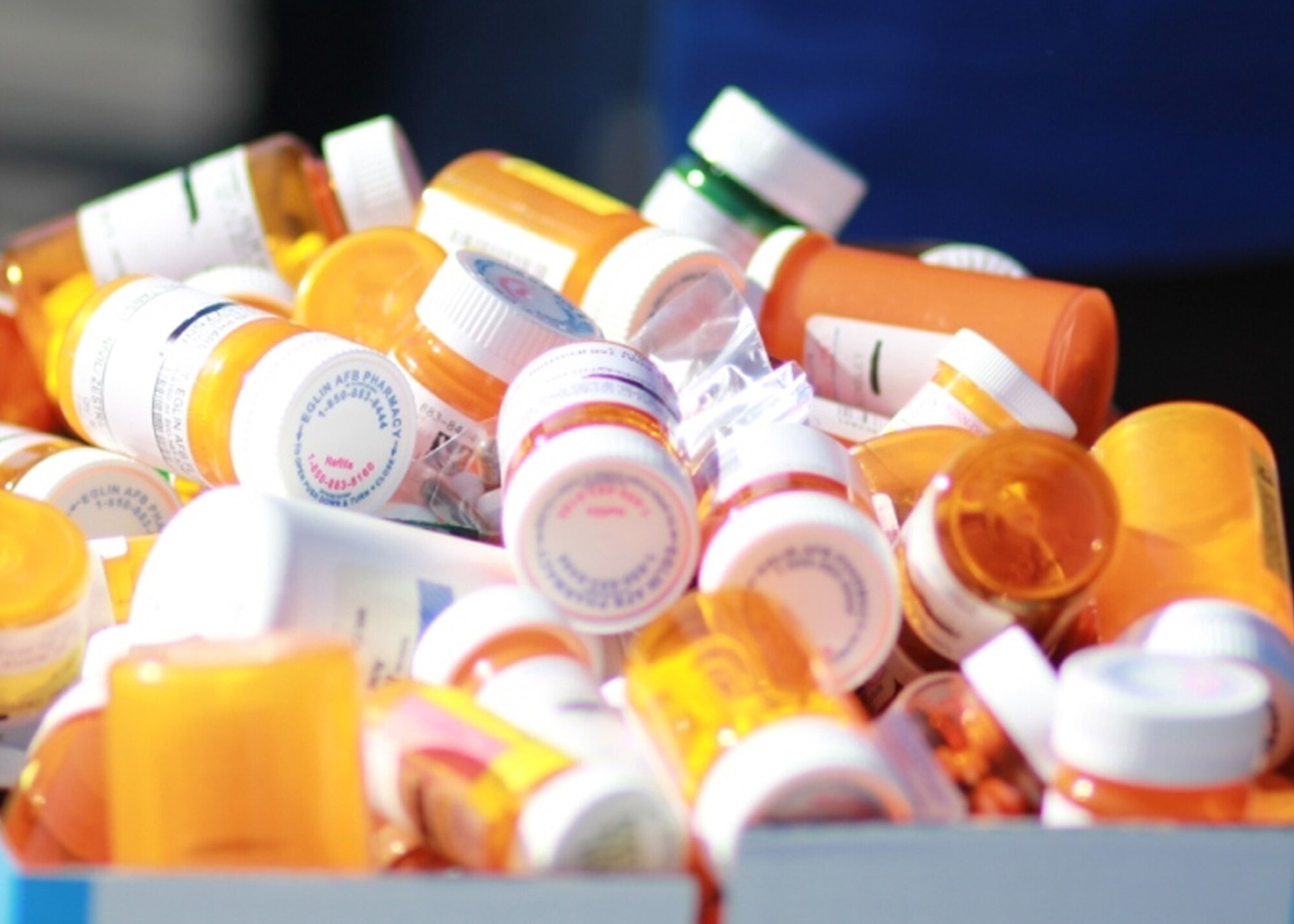 More than 300 pounds of old prescription medication was collected during Eglin's Drug Take Back Day Oct. 29.  (Courtesy photo)