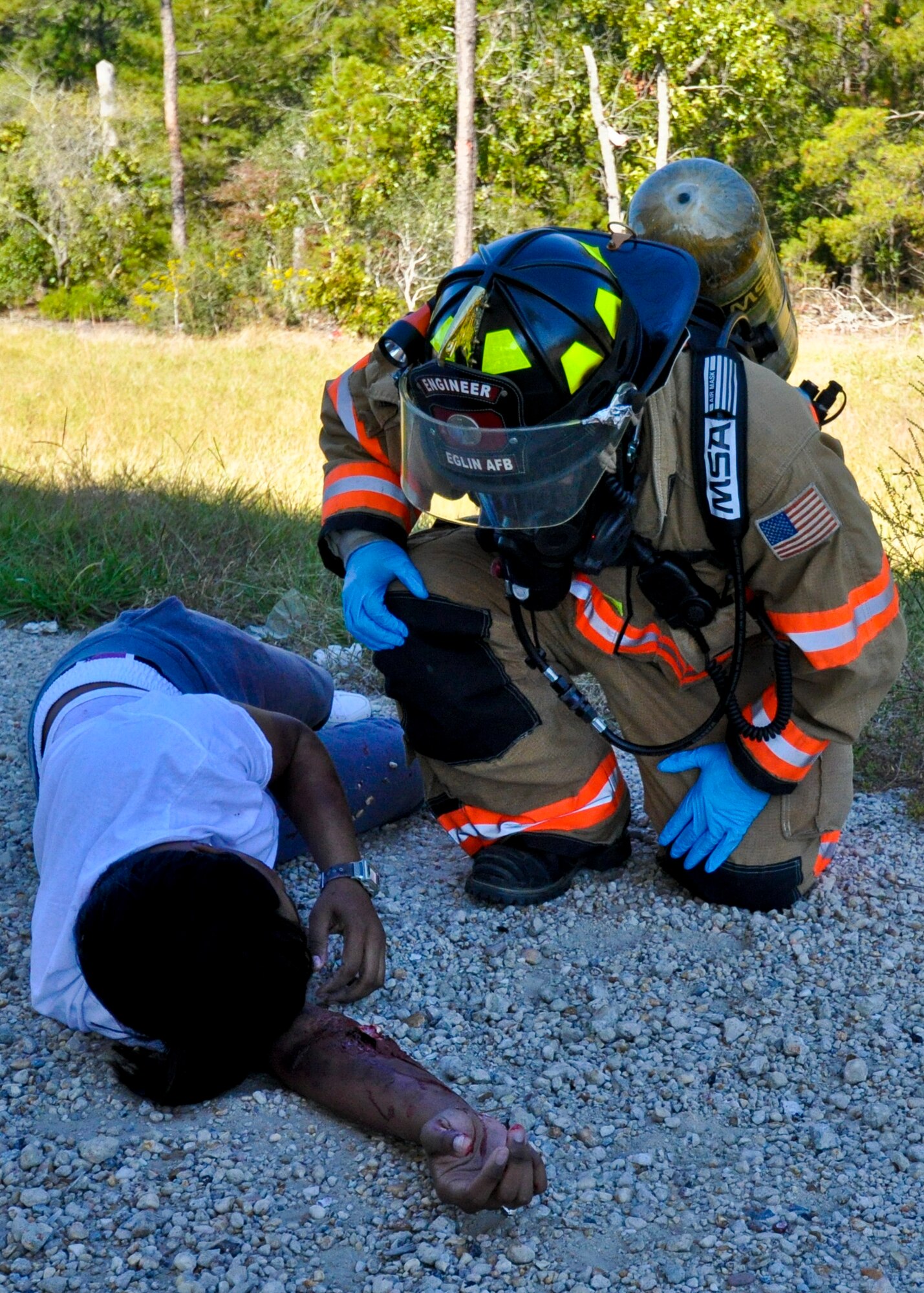 Eglin underwent an Operational Readiness Inspection last week.  The base received an overall excellent rating in all four of the specific areas from Air Force Materiel Command.  The areas were positioning the force, employing the force, sustaining the force and the ability to survive and operate.  More than 200 people were recognized for their efforts during the inspection. (U.S. Air Force photo/Harry Veil.)