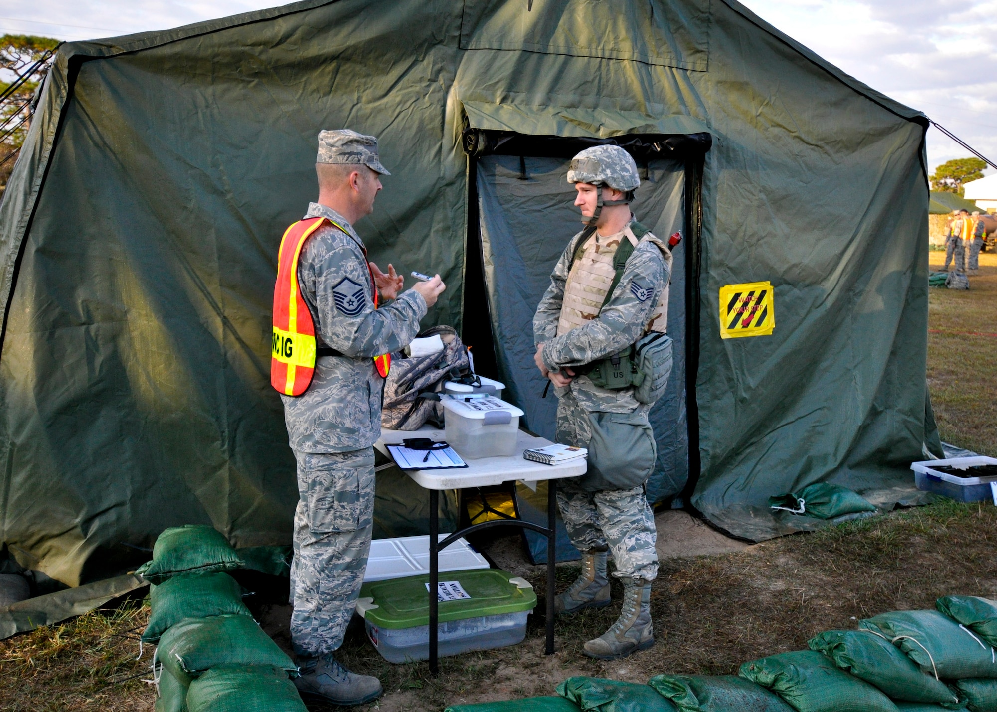 Eglin underwent an Operational Readiness Inspection last week.  The base received an overall excellent rating in all four of the specific areas from Air Force Materiel Command.  The areas were positioning the force, employing the force, sustaining the force and the ability to survive and operate.  More than 200 people were recognized for their efforts during the inspection. (U.S. Air Force photo/Harry Veil.)