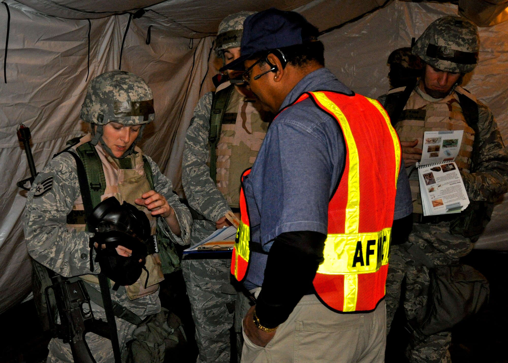 Eglin underwent an Operational Readiness Inspection last week.  The base received an overall excellent rating in all four of the specific areas from Air Force Materiel Command.  The areas were positioning the force, employing the force, sustaining the force and the ability to survive and operate.  More than 200 people were recognized for their efforts during the inspection. (U.S. Air Force photo/Harry Veil.)