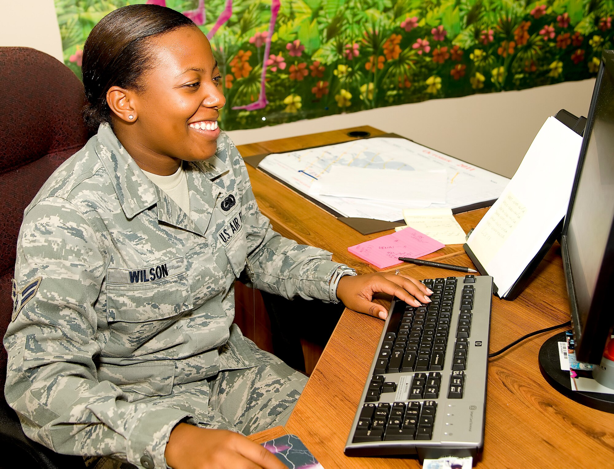 Airman 1st Class Kila Wilson, Airman of the Week Nov. 4, 2011. (U.S. Air Force photo by Adrian Rowan)