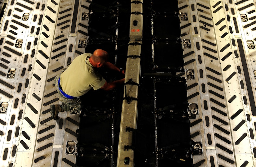 A member of the 315th Airlift Wing, takes part in an Operational Readiness Exercise at the Combat Readiness Training Center in Gulfport, Miss., Oct. 26. The ORE is intended to evaluate Team Charleston's ability to "take the fight to the enemy" and objectively measure mission effectiveness.  (U.S. Air Force photo/Staff Sgt. Henry Lancaster)

