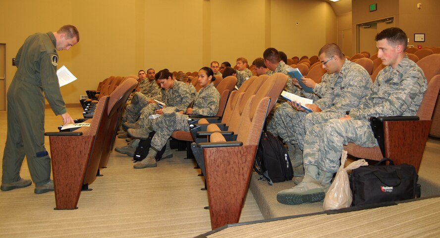 Day zero, the Friday before training begins; students go through eight hours of orientation before they begin missile launch officer training at Vandenberg AFB.