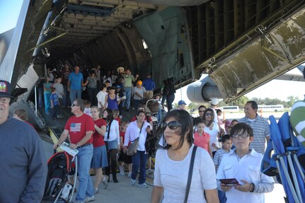A record crowd of 150,000 attended the 2011 Randolph Air Force Base Airshow Oct. 30. Headlining this year's event were the U.S. Navy Blue Angels. (U.S. Air Force photo/Joel Martinez)
